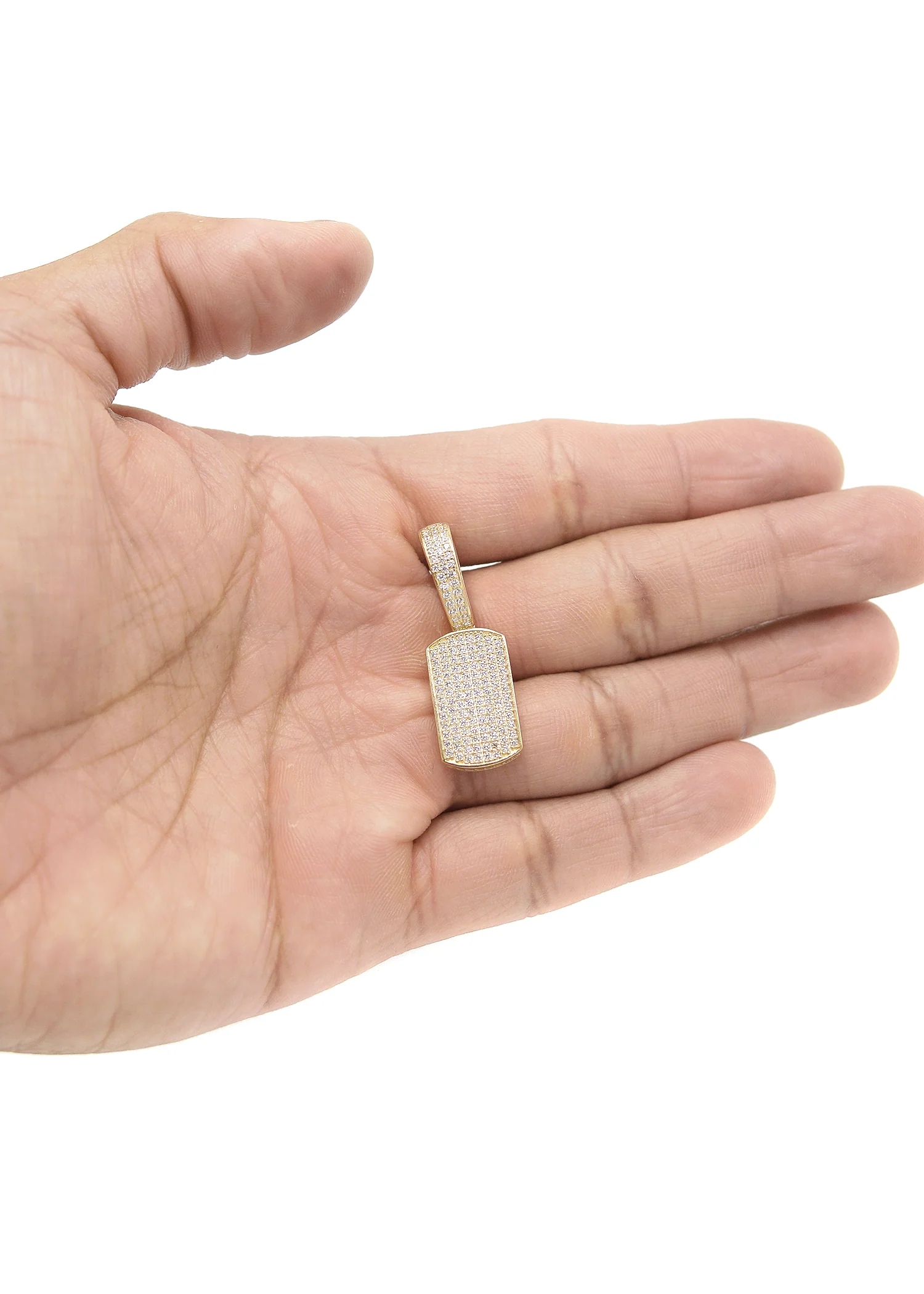 10K Gold  Dog Tag Pendant - Image 3