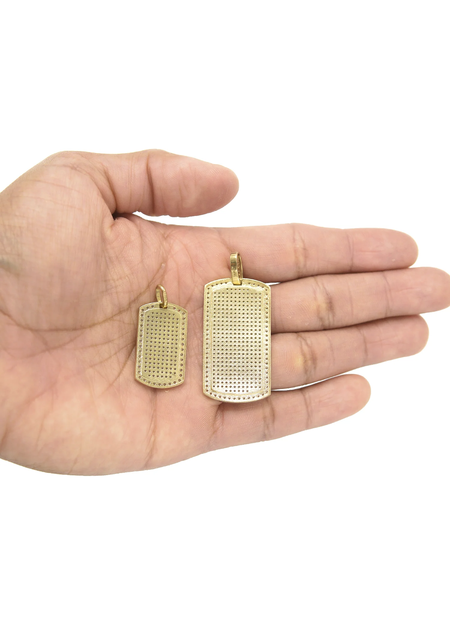10K Gold Dog Tag Pendant | Customizable Size - Image 4