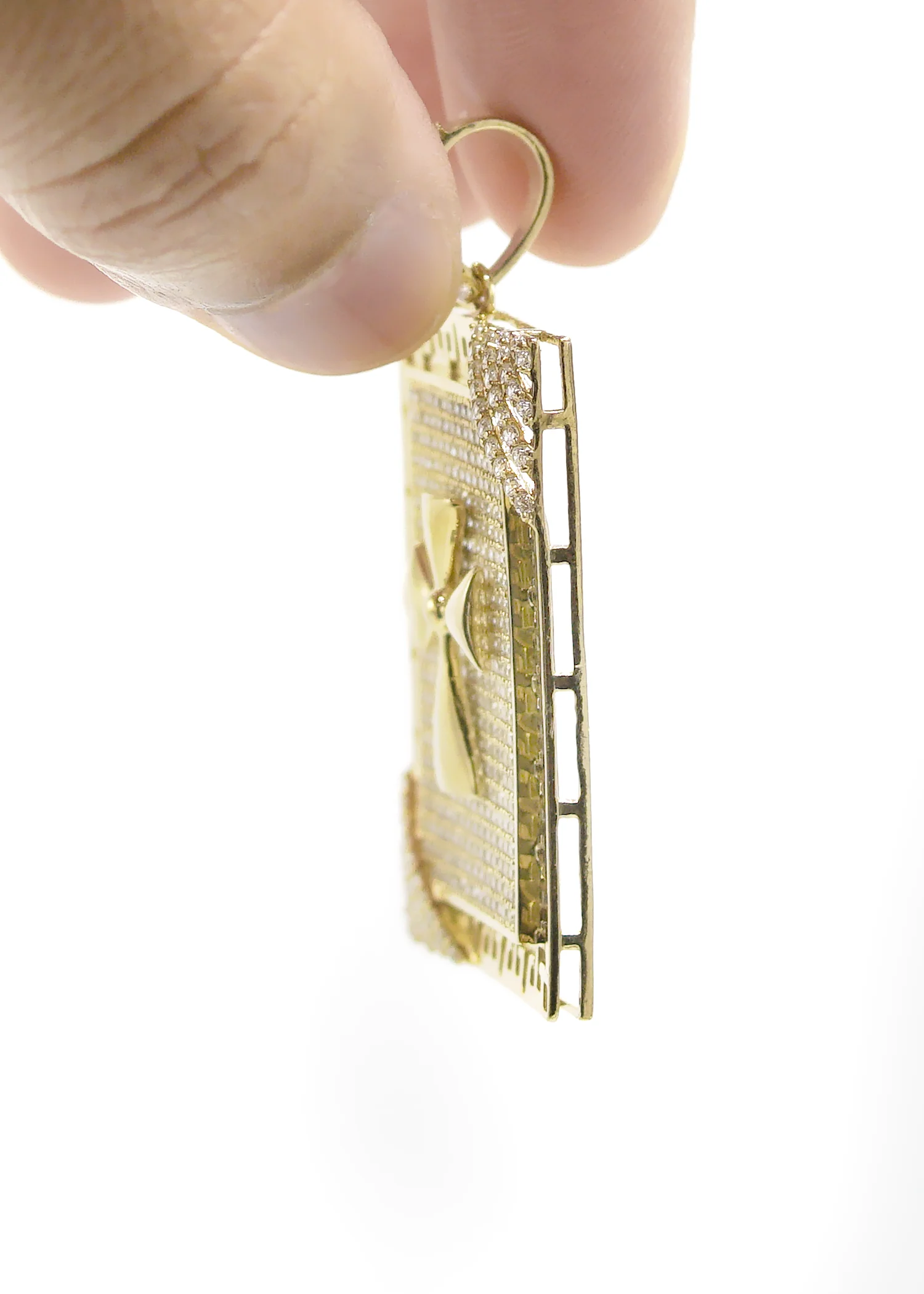 10K Gold  Dog Tag Pendant - Image 5