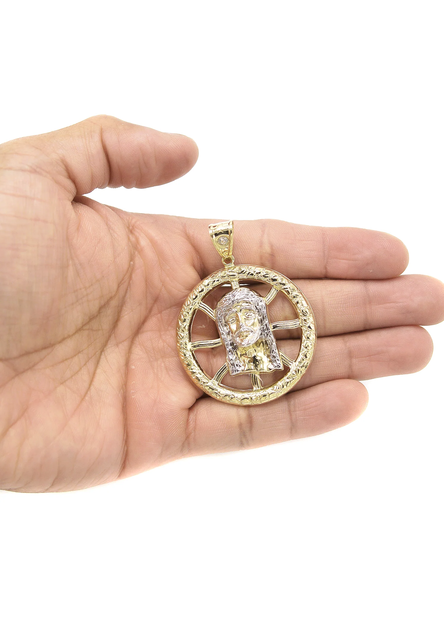 10K Gold Jesus Head Pendant | 6.5 Grams - Image 3