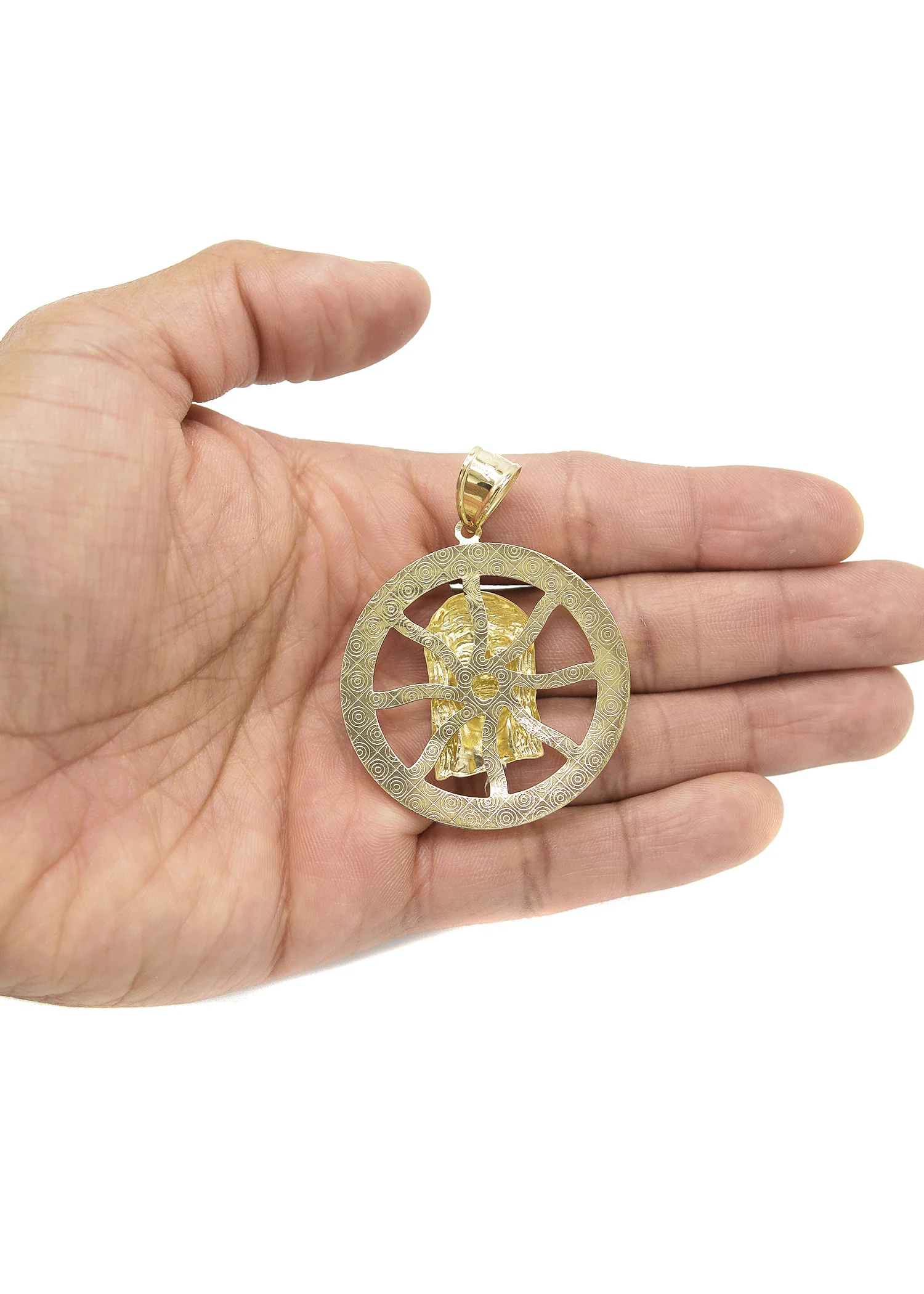 10K Gold Jesus Head Pendant | 6.5 Grams - Image 4