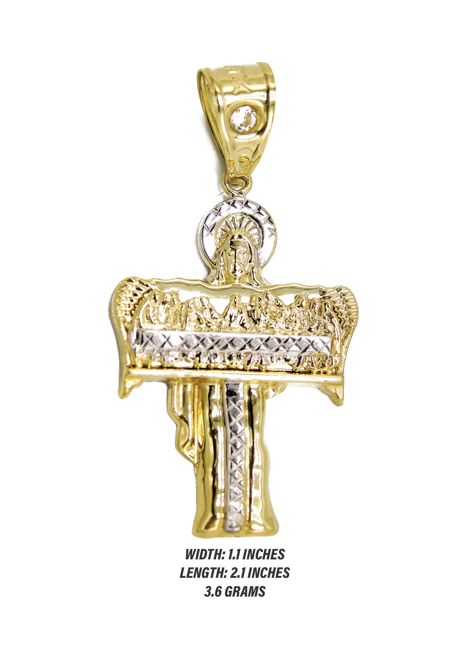10K Gold Jesus Last Supper Pendant | 3.6 Grams - Image 2