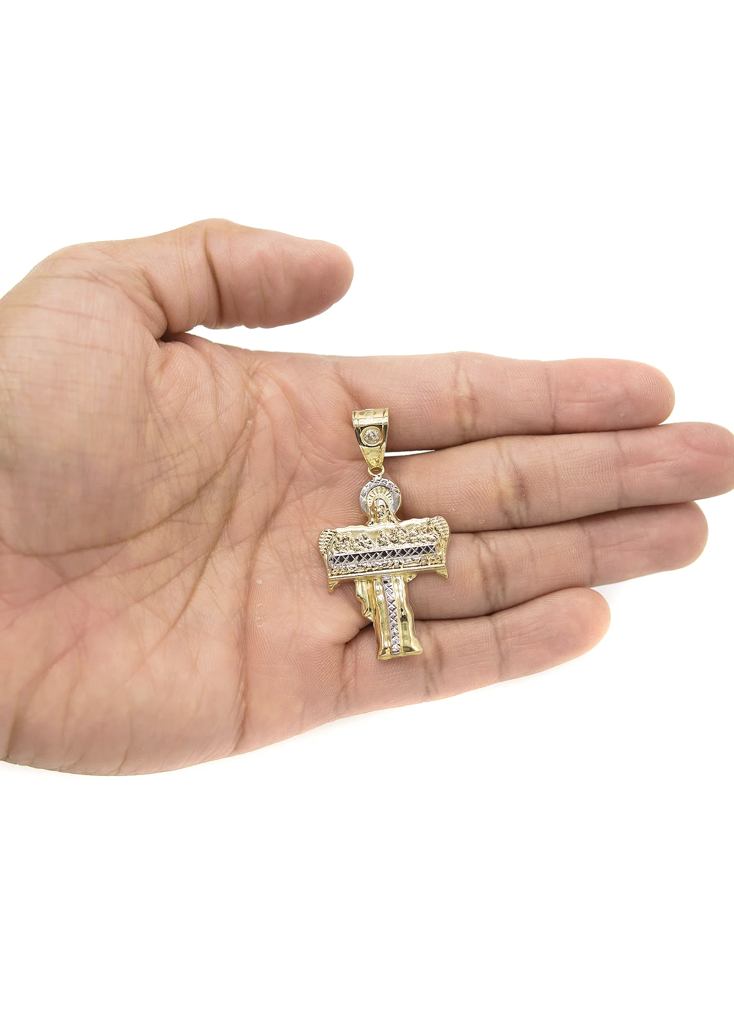 10K Gold Jesus Last Supper Pendant | 3.6 Grams - Image 3