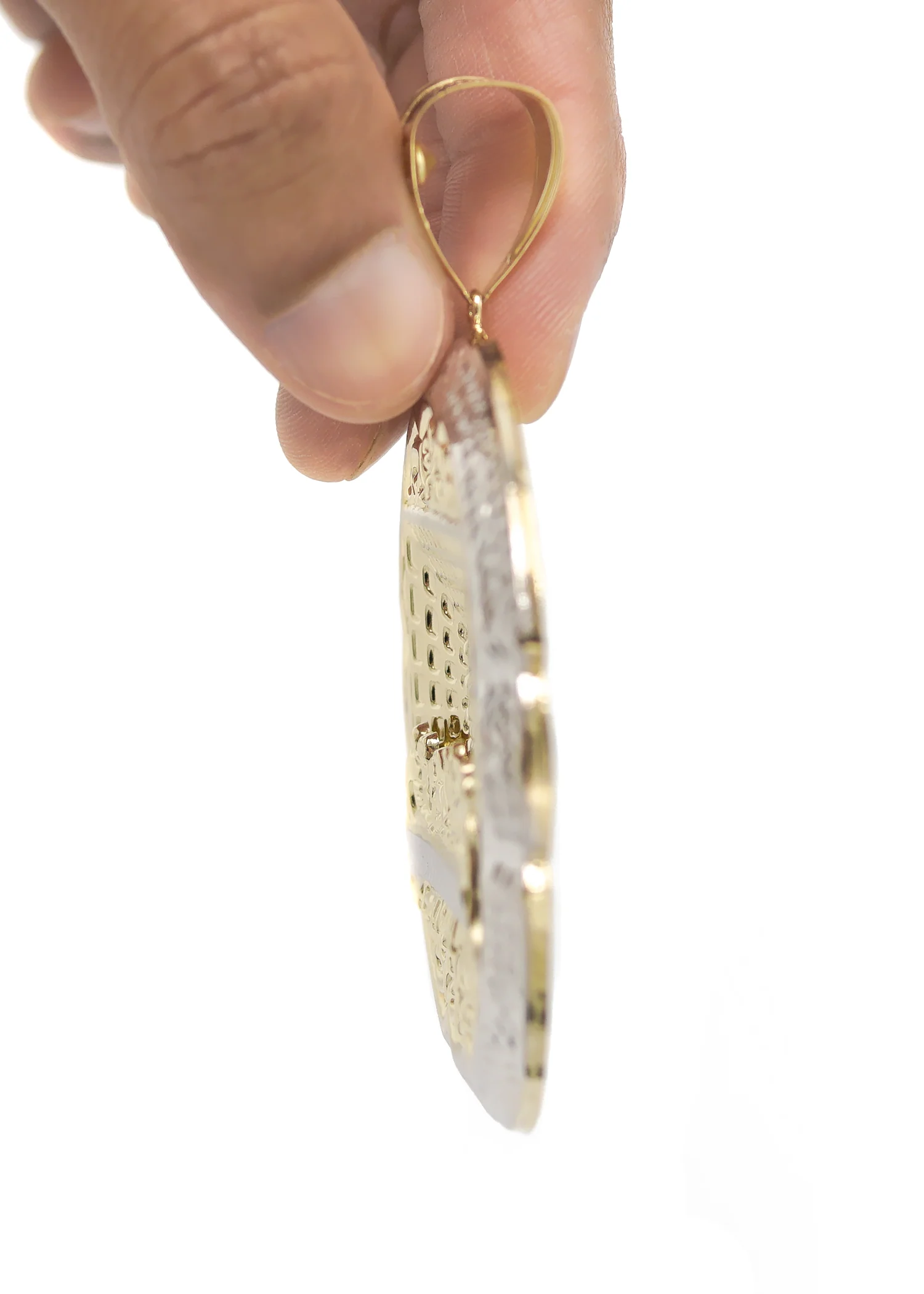 10K Gold Last Supper Pendant | Customizable Size - Image 5