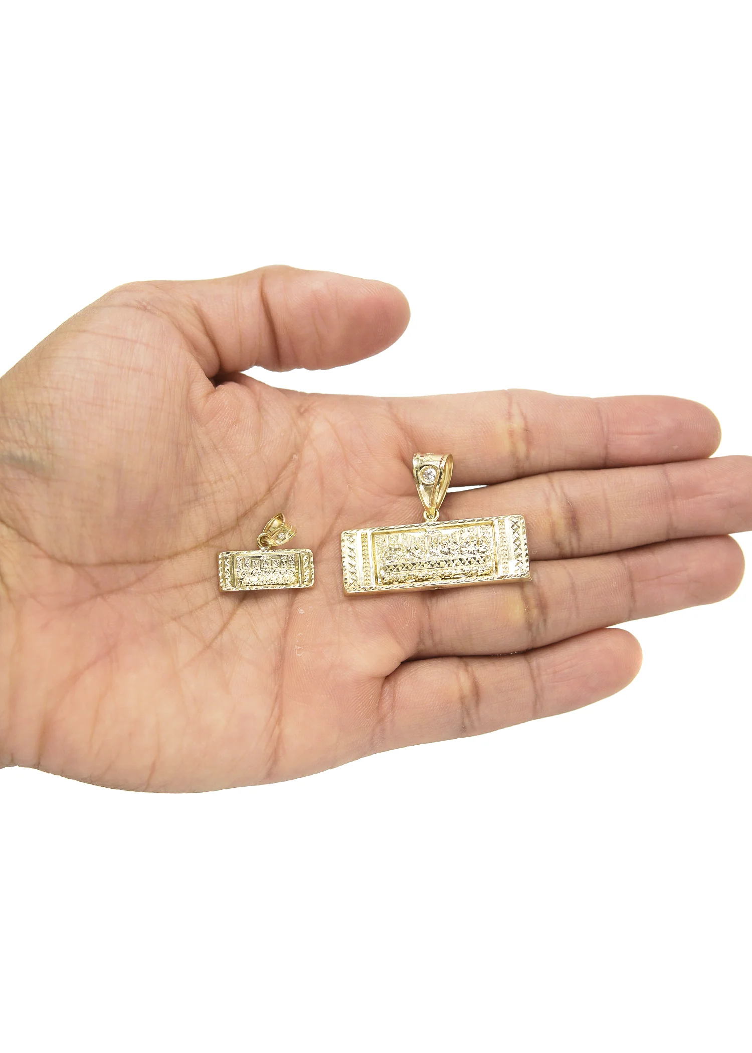 10K Gold Last Supper Pendant | Customizable Size - Image 3