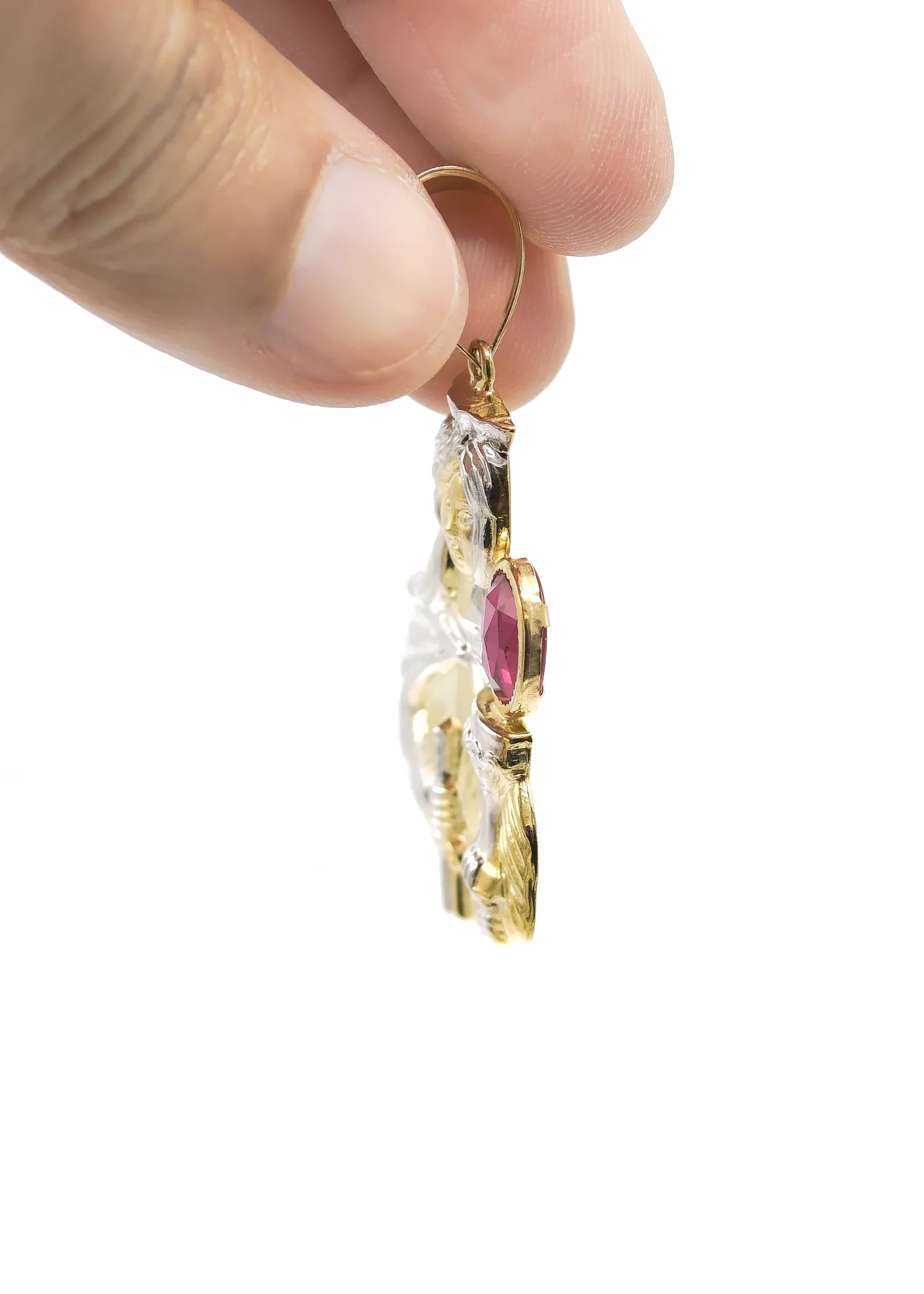 10K Gold Saint Barbara Pendant | Customizable Size - Image 5