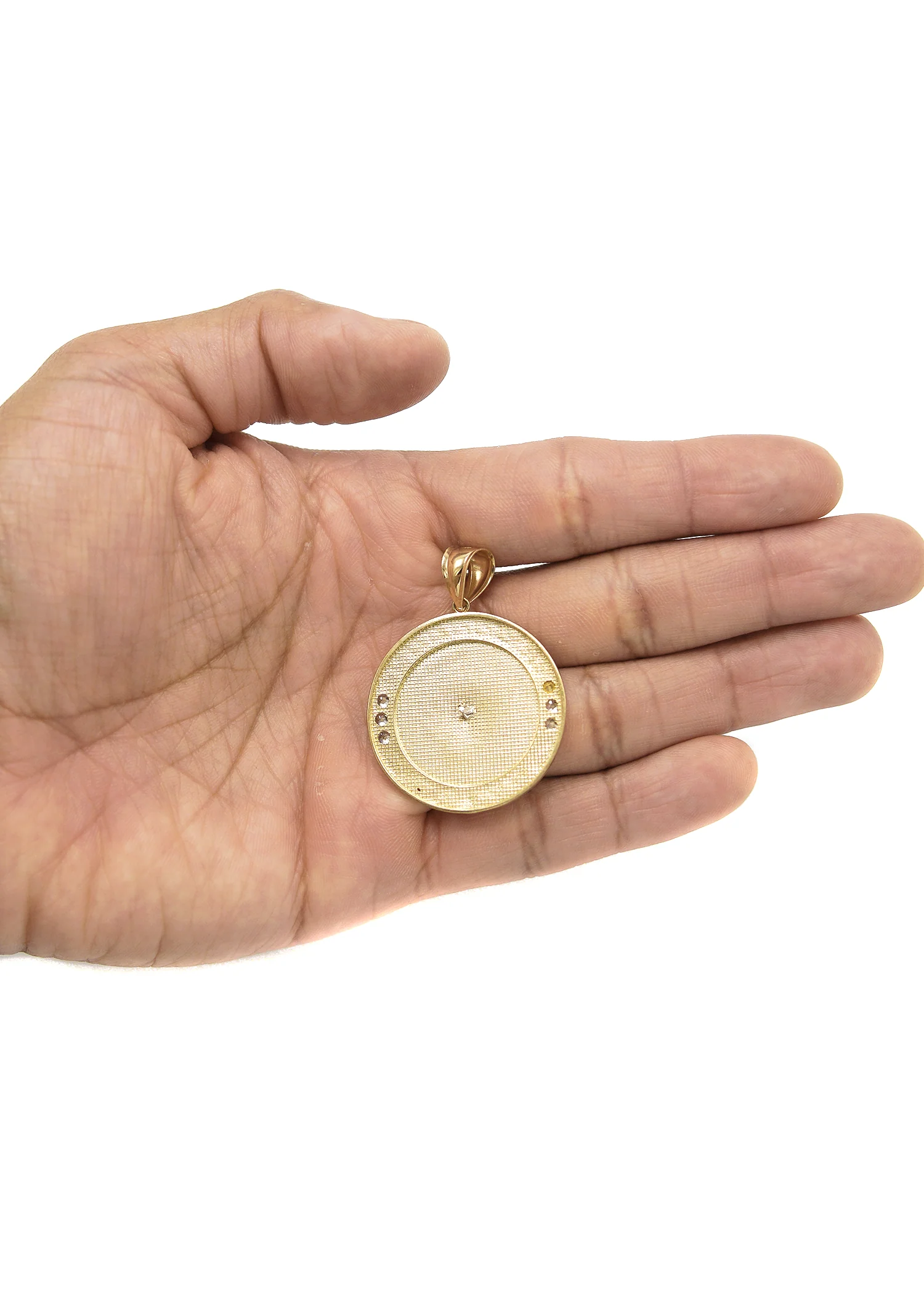 10K Yellow Gold Medusa Style Pendant | 10 Grams - Image 4