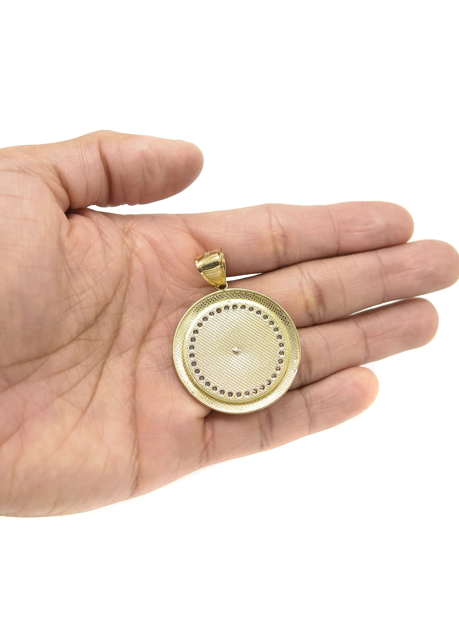 10K Yellow Gold Medusa Style Pendant | 12.4 Grams - Image 4