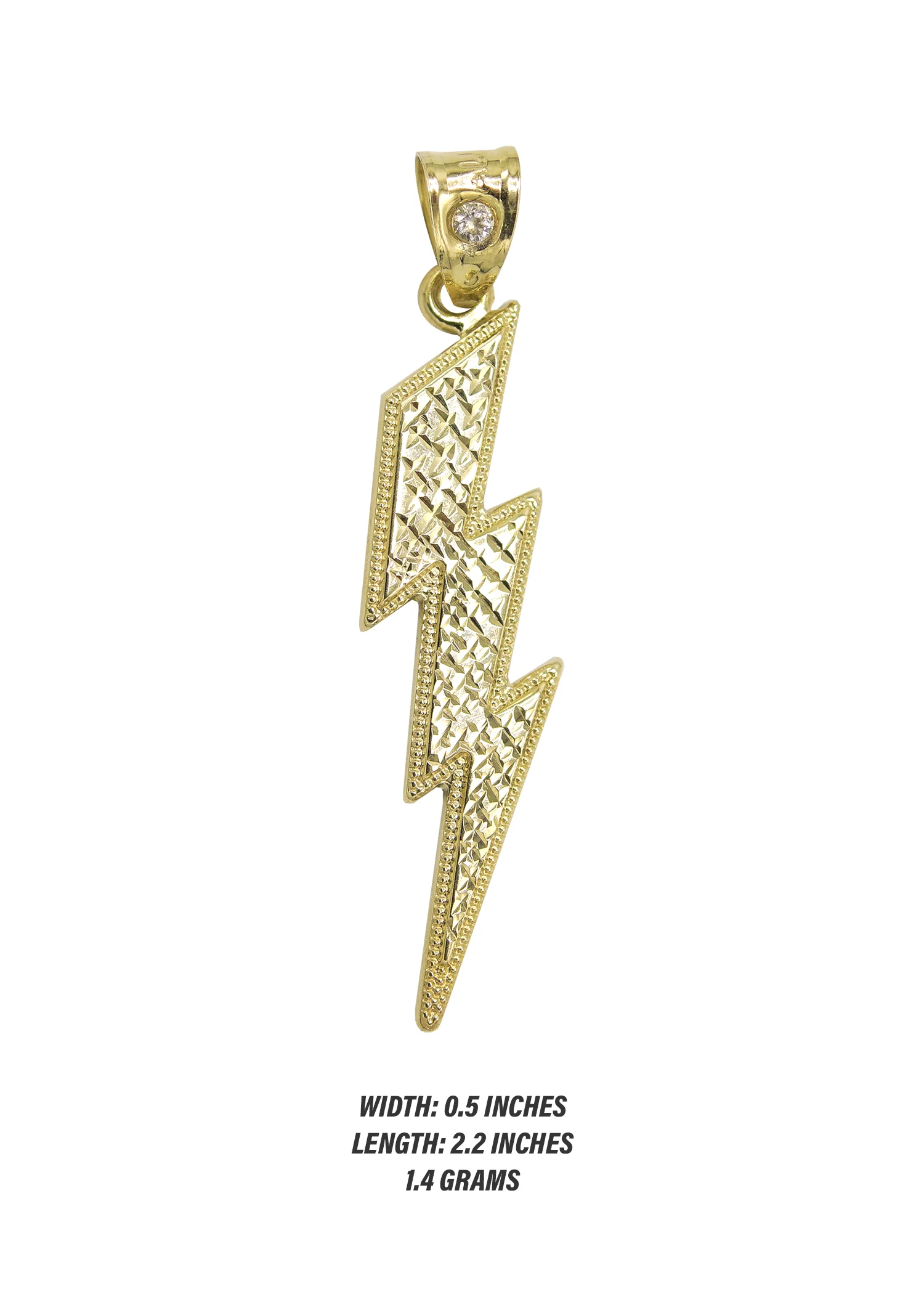10K Gold Ray Pendant | 1.4 Grams - Image 2