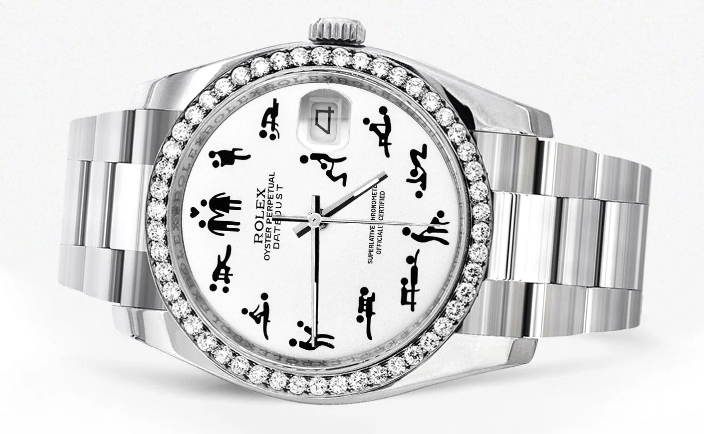 116200 | Rolex Datejust Watch | 36Mm | Erotic Dial | Oyster Band - Image 2