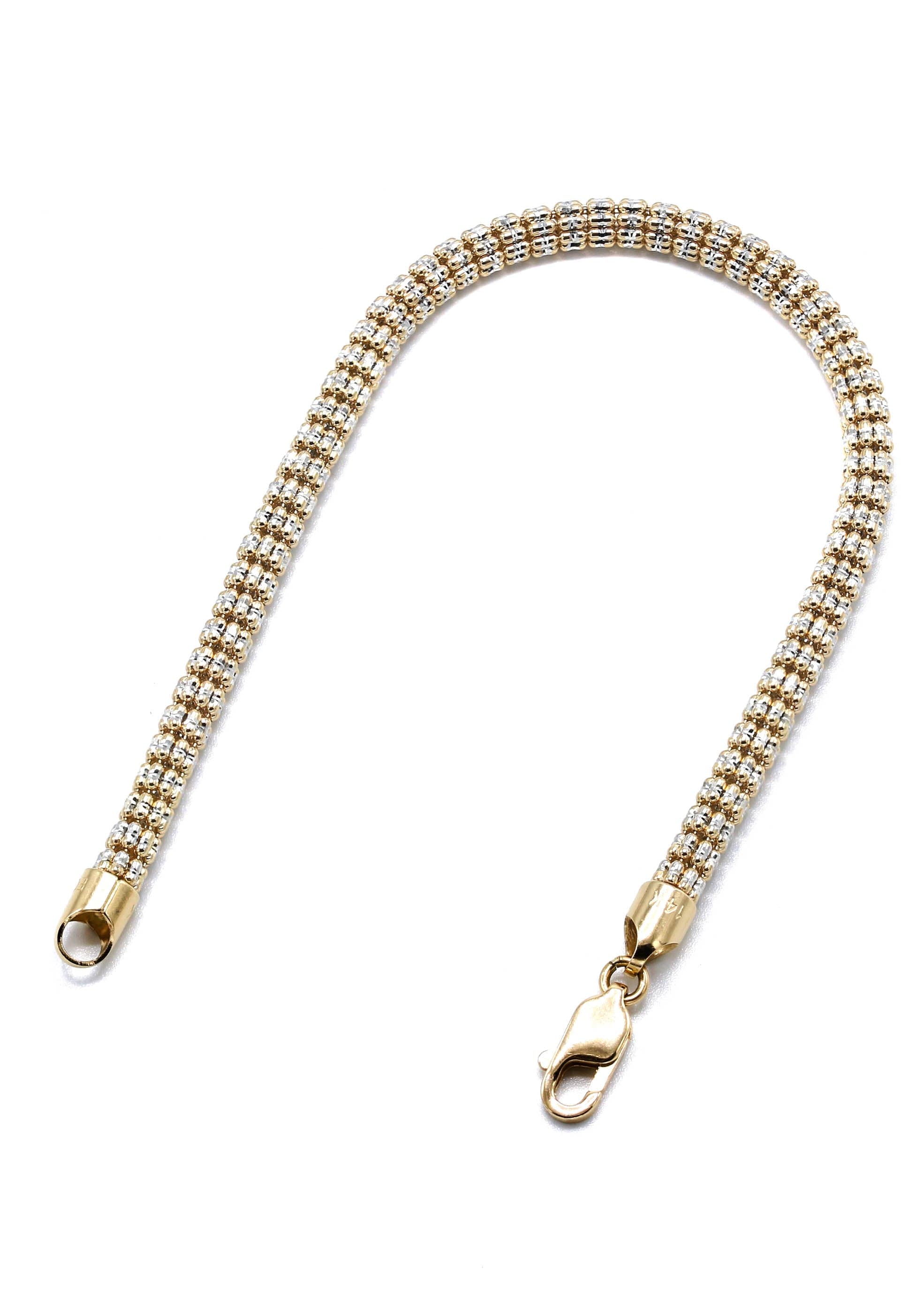 14K Yellow Gold Ice  Bracelet - Image 2