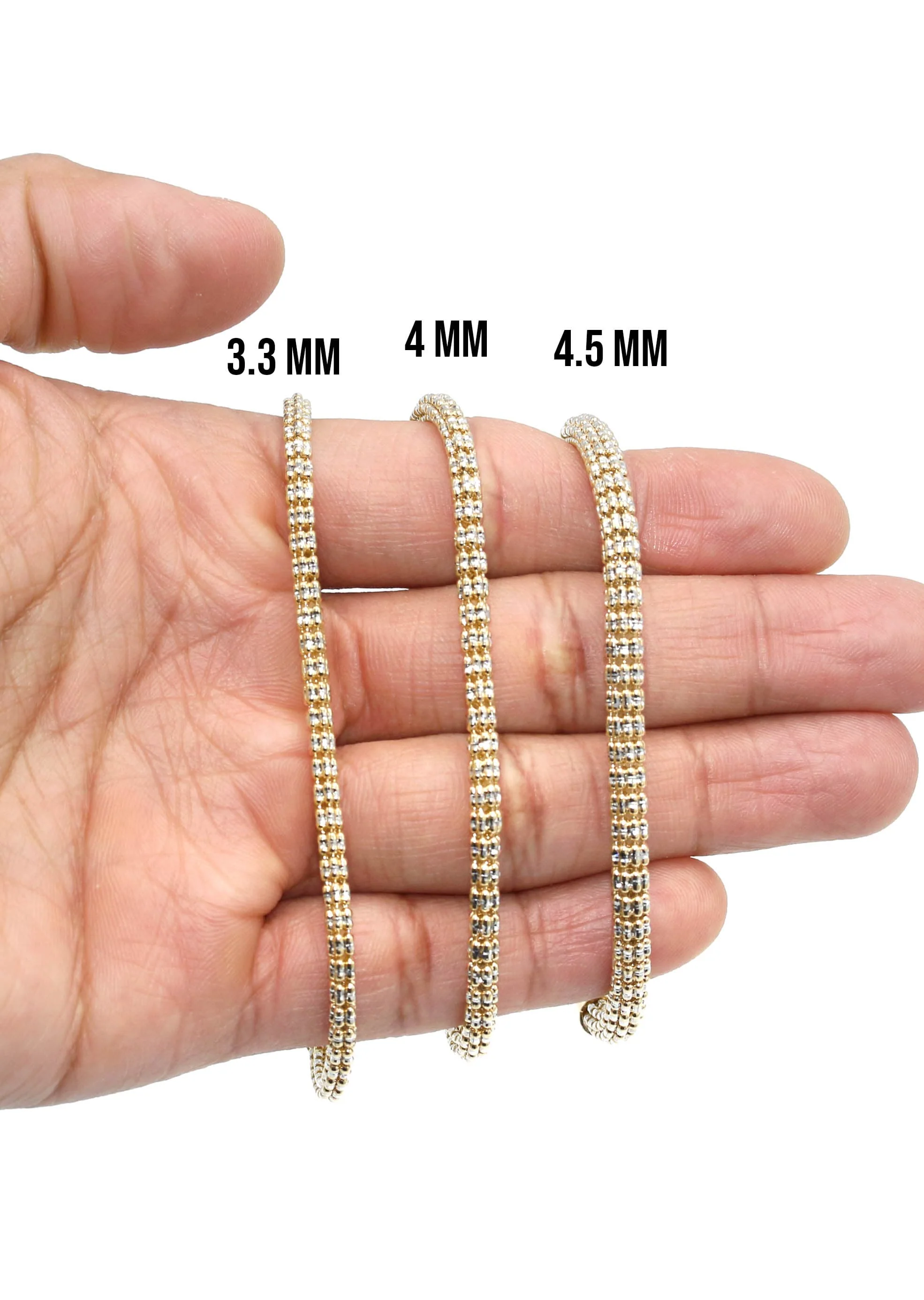 14K Yellow Gold Ice  Bracelet - Image 4