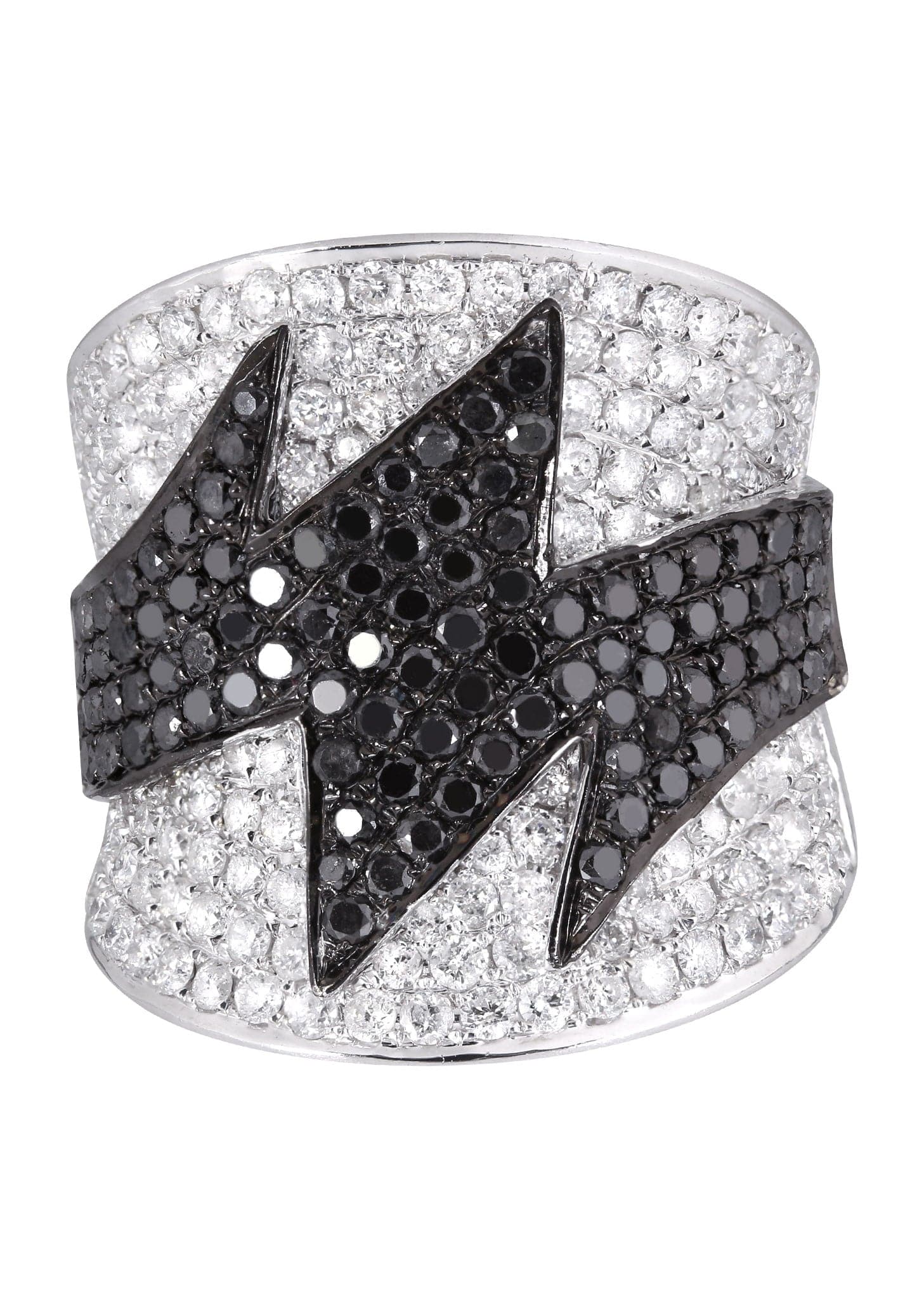 14K Ladies Black Diamond Cocktail Ring | 3.47 Carats | 13.56 Grams