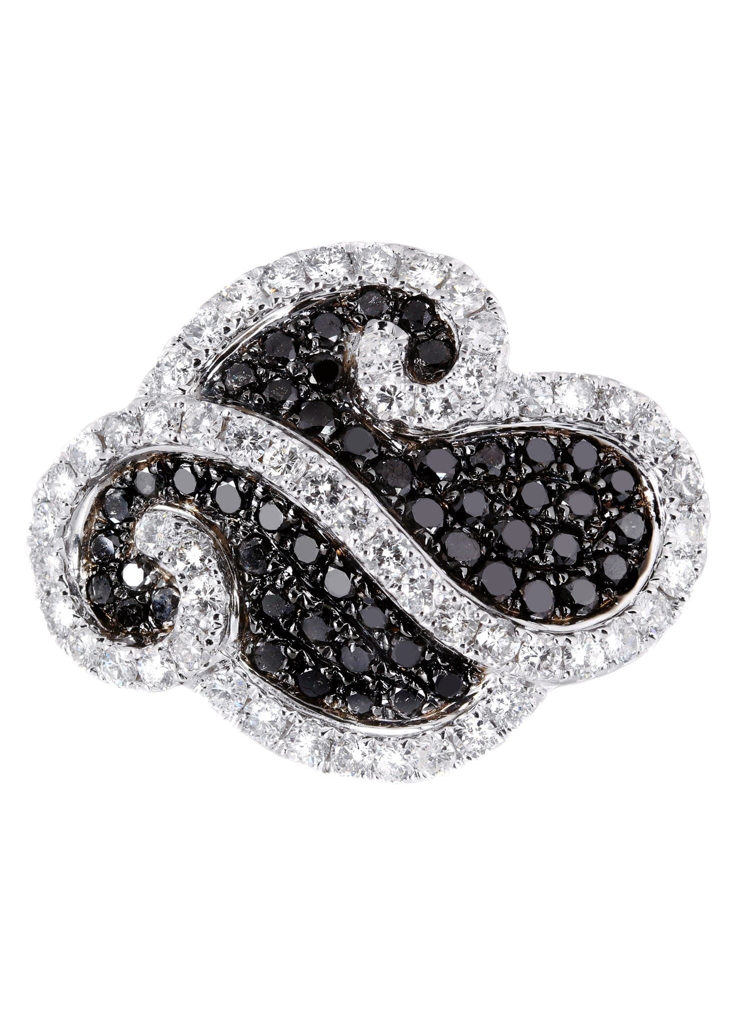 14K Ladies Black Diamond Cocktail Ring | 2.71 Carats | 10.75 Grams
