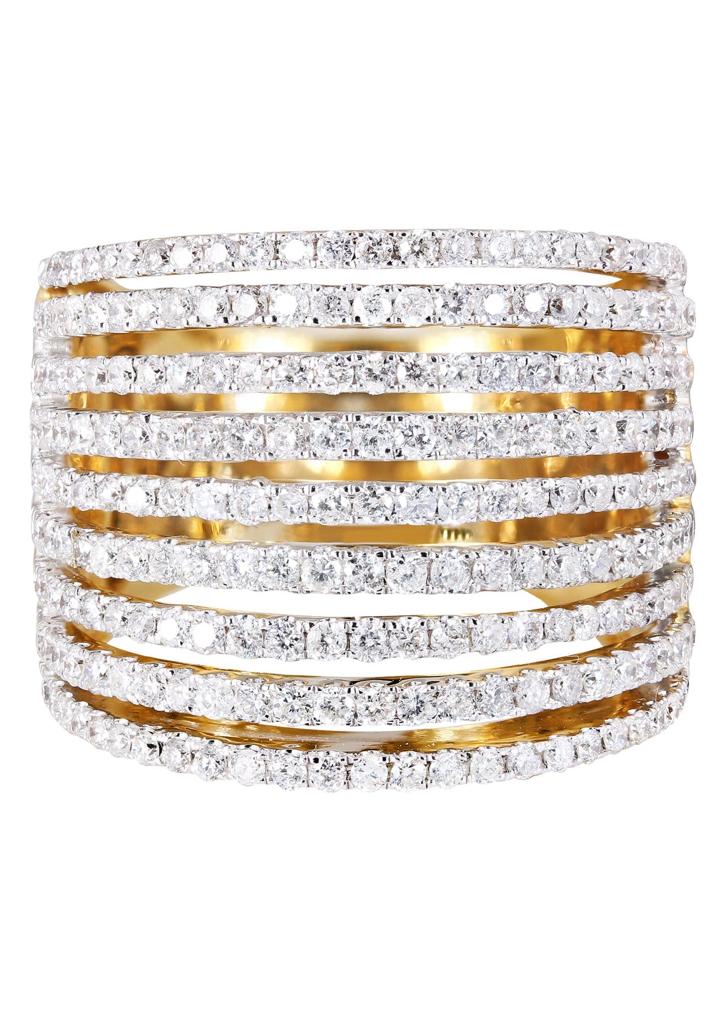 14K Ladies Diamond Cocktail Ring | 2.18 Carats | 13.92 Grams
