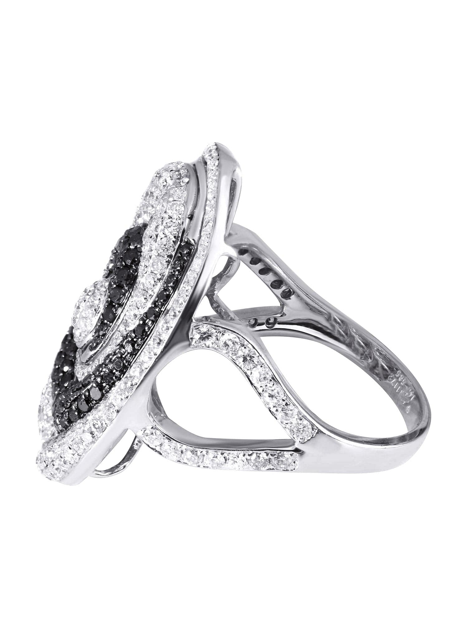 14K Ladies Black Diamond Cocktail Ring | 2.16 Carats | 9.04 Grams - Image 2