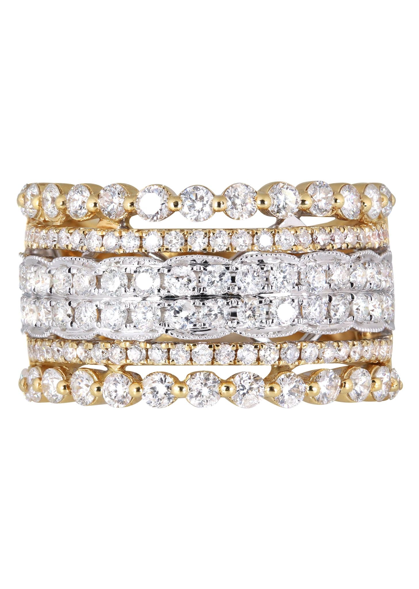 14K Ladies Diamond Cocktail Ring | 1.97 Carats | 8.3 Grams