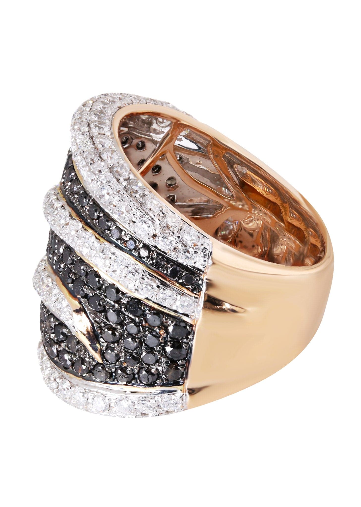 14K Ladies Black Diamond Cocktail Ring | 3.92 Carats | 13.79 Grams - Image 2