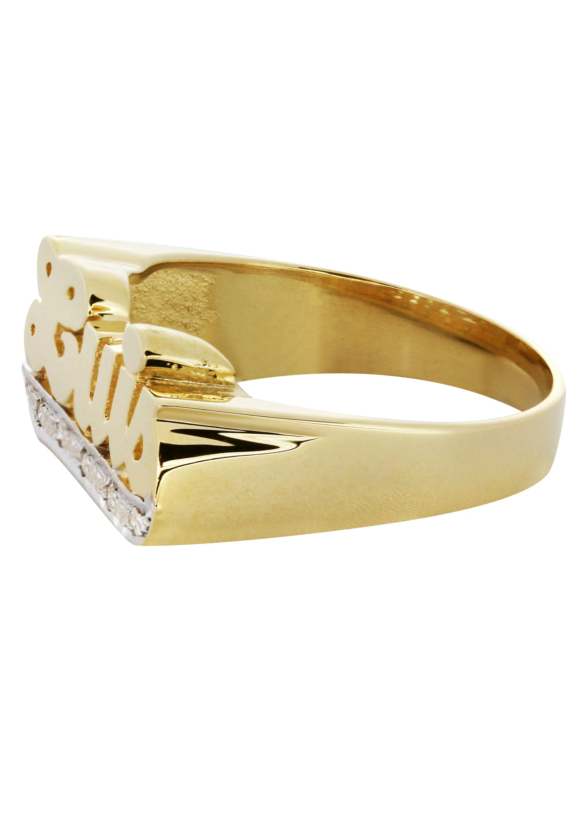 14K Diamond Gold Name Ring | Appx. 5 Grams - Image 2