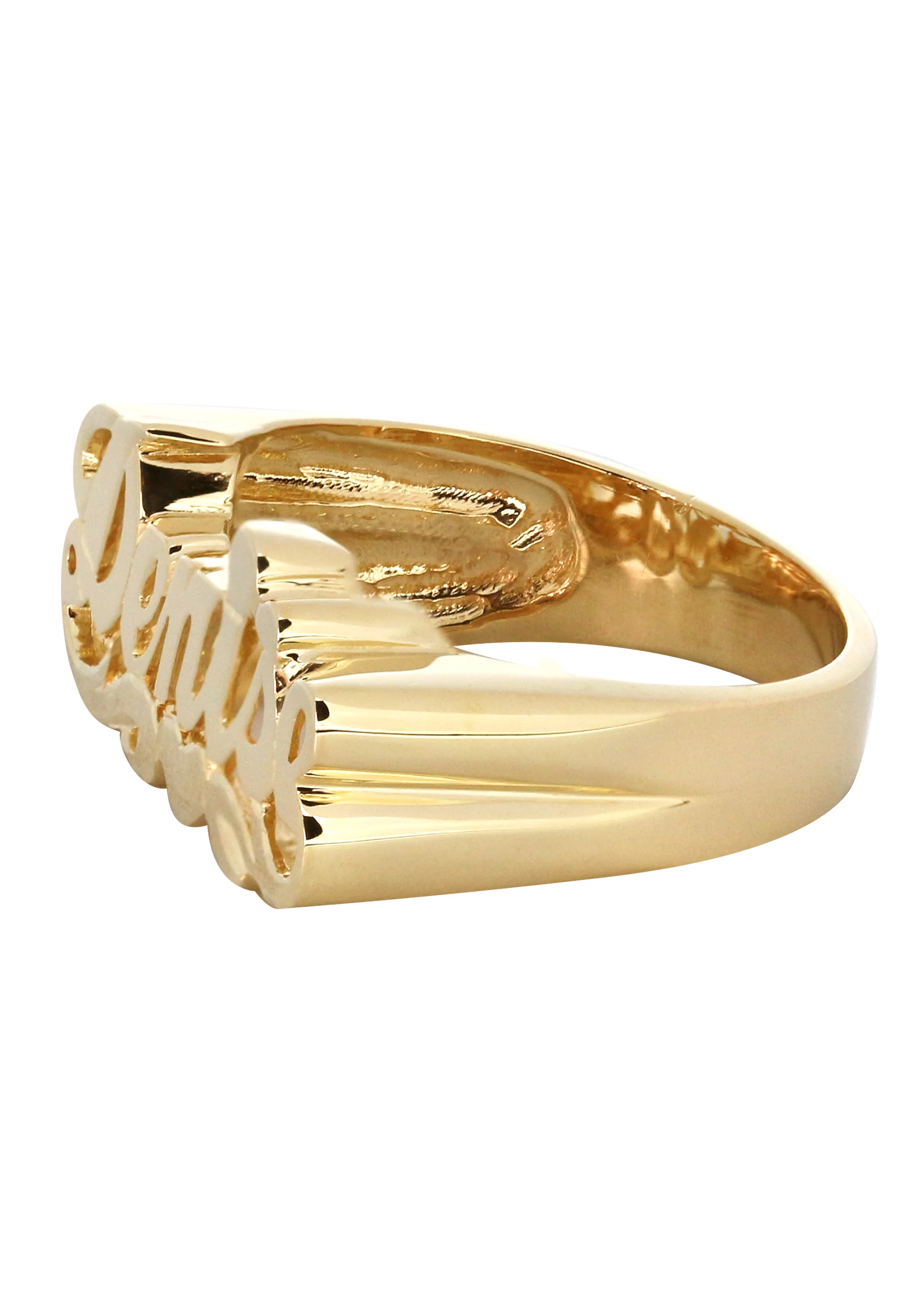 14K Heart Gold Name Ring | Appx. 6 Grams - Image 2