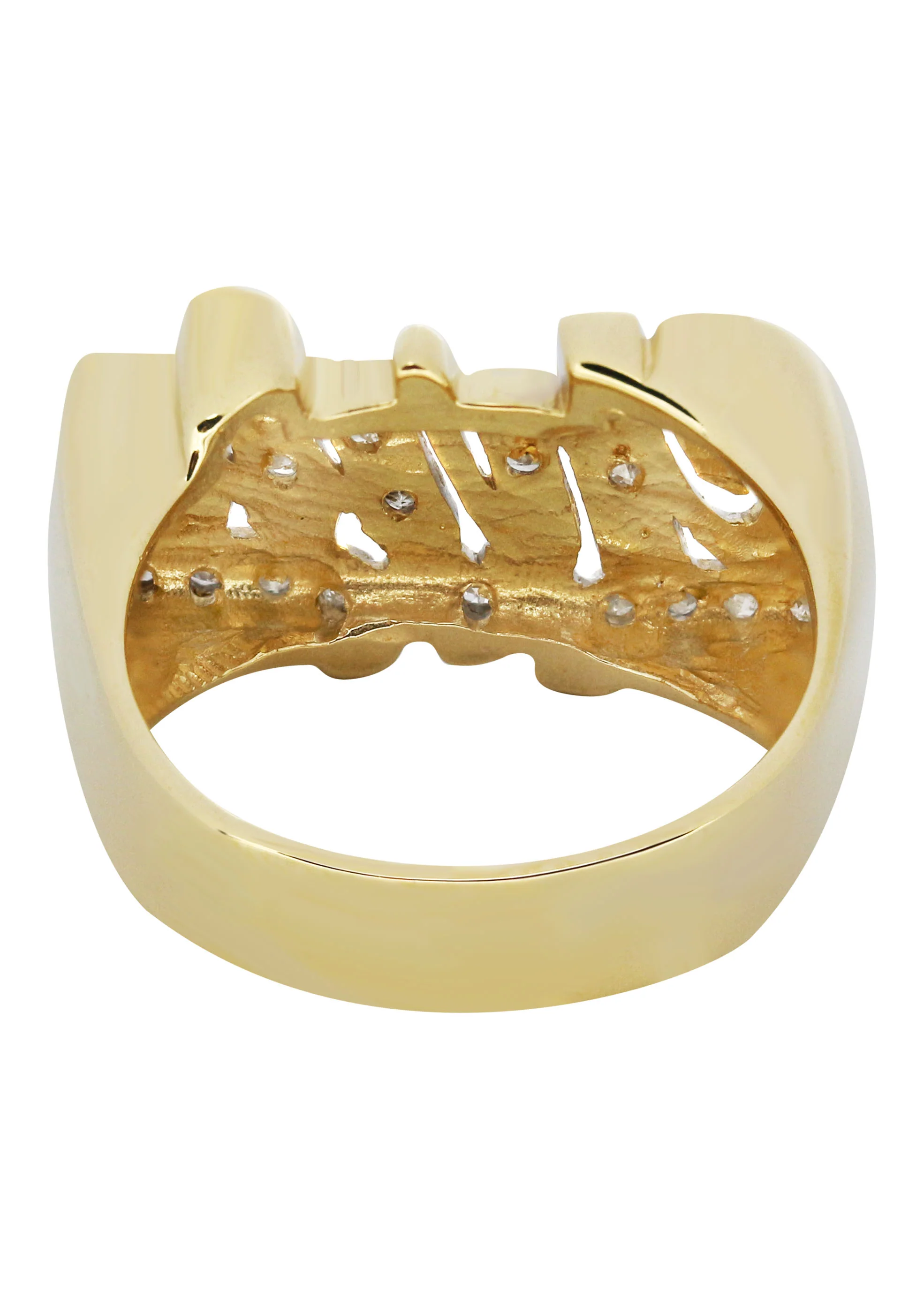 14K Diamond Two Tone Gold Name Ring | Appx. 6 Grams - Image 3
