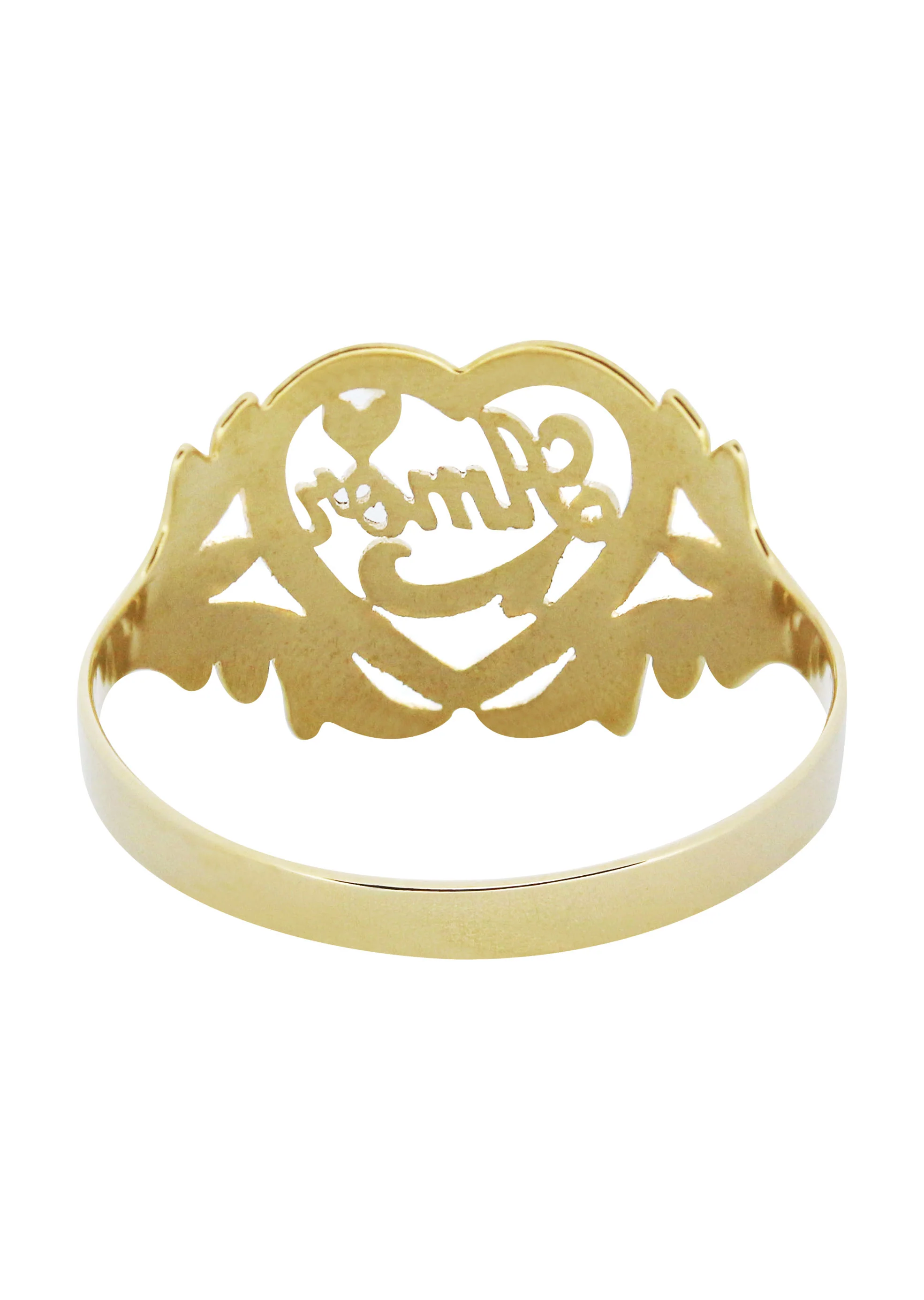 14K Gold Heart Name Ring | Appx. 1.2 Grams - Image 3
