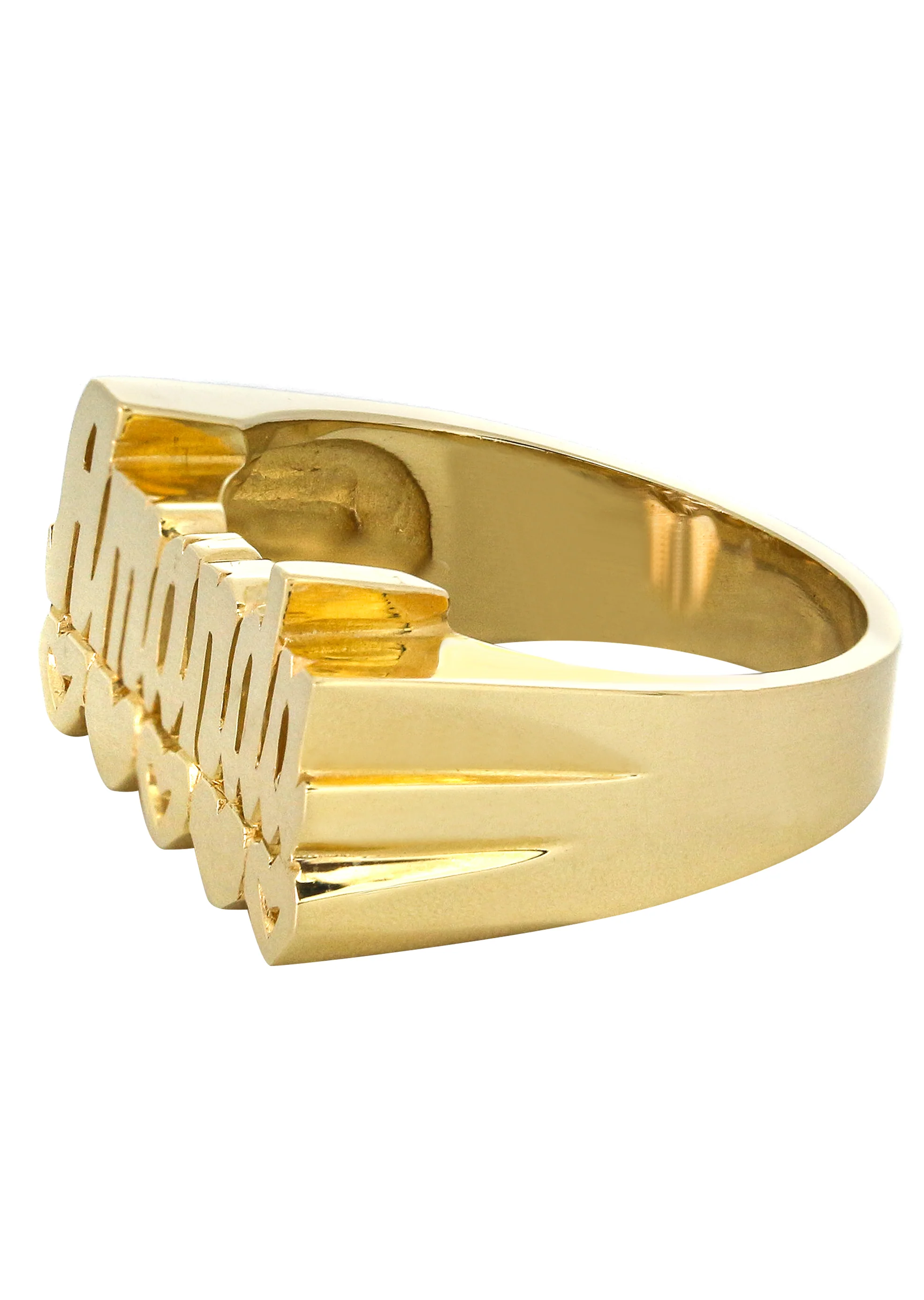 14K Script Hearts Gold Name Ring | Appx. 6 Grams - Image 2