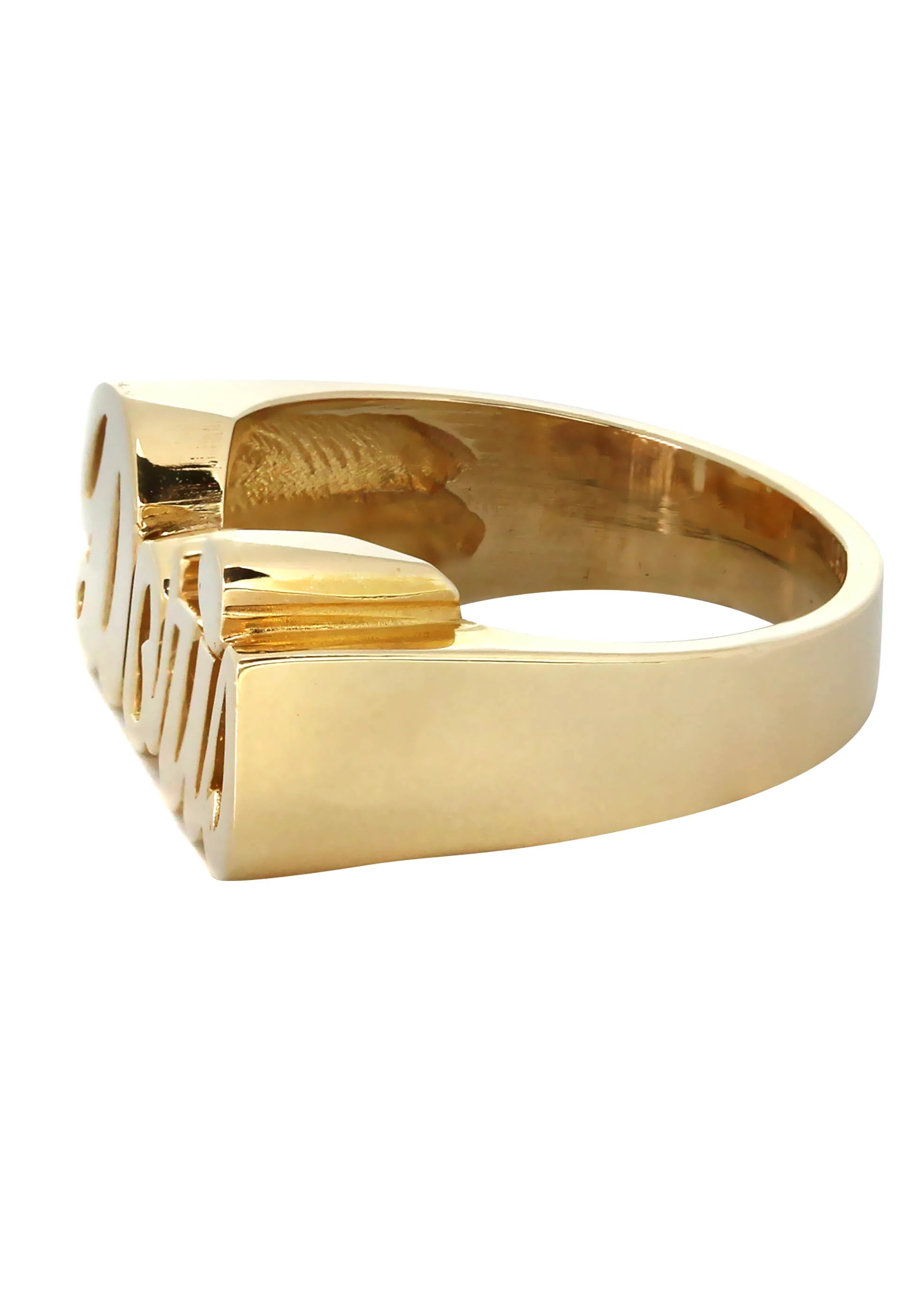 14K Script Gold Name Ring | Appx. 7 Grams - Image 2