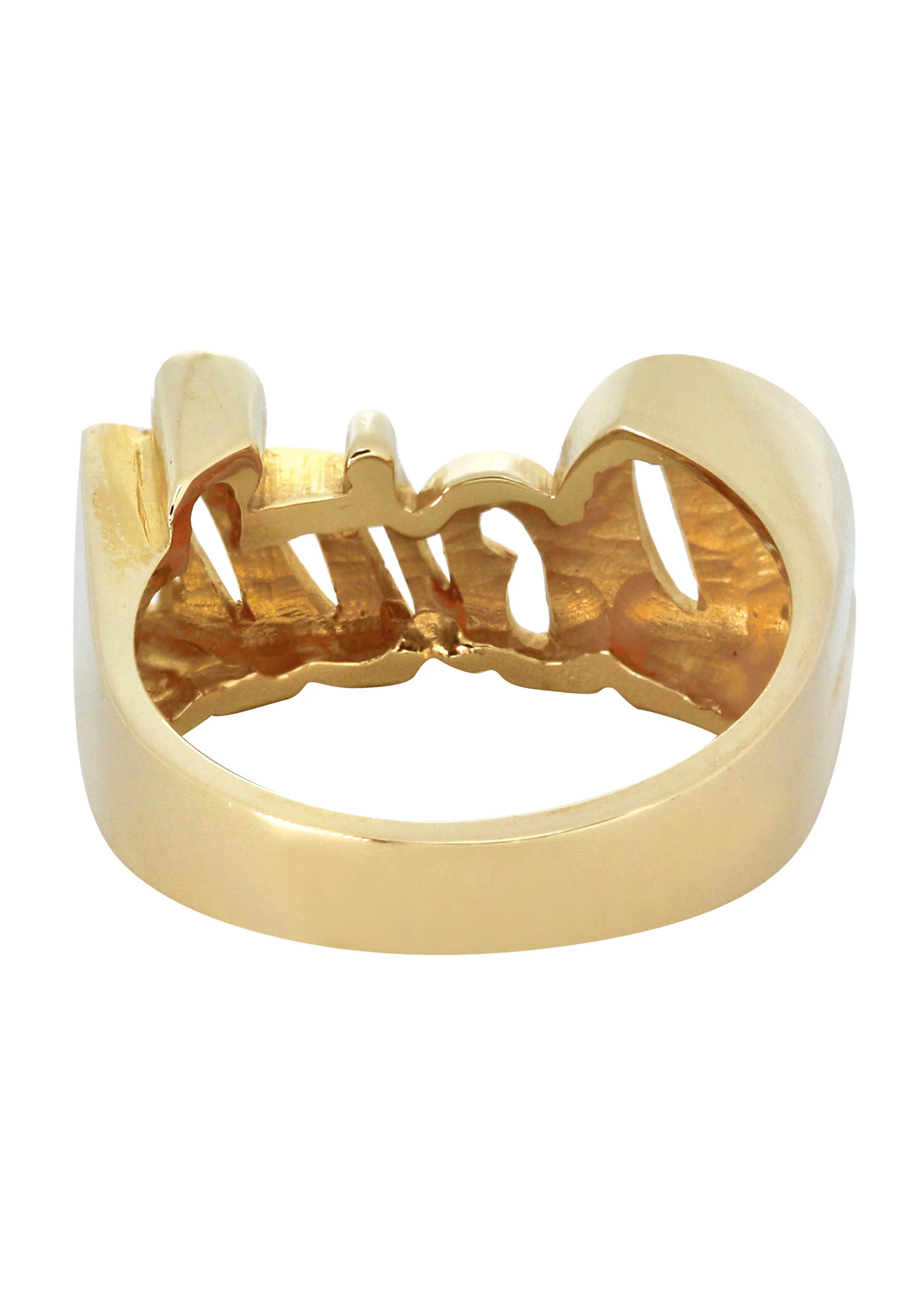 14K Script Gold Name Ring | Appx. 7 Grams - Image 3