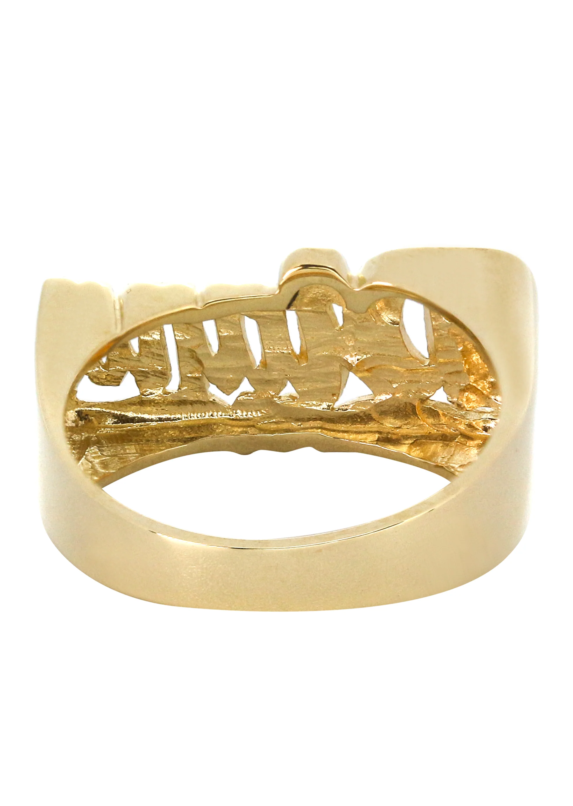14K Script With Heart Gold Name Ring | Appx. 6 Grams - Image 3