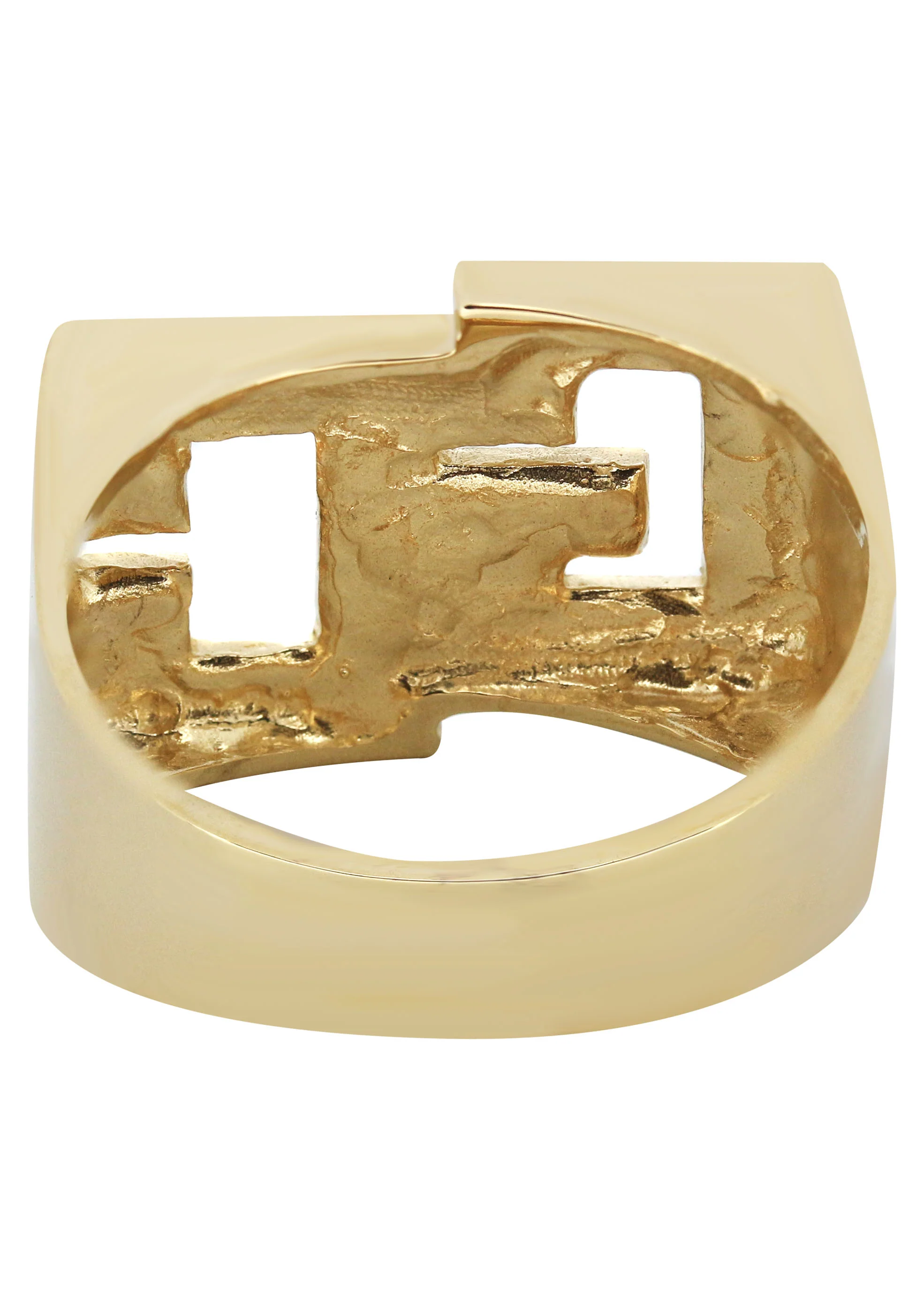 14K Gold Initials Name Ring | Style #74 - Image 3