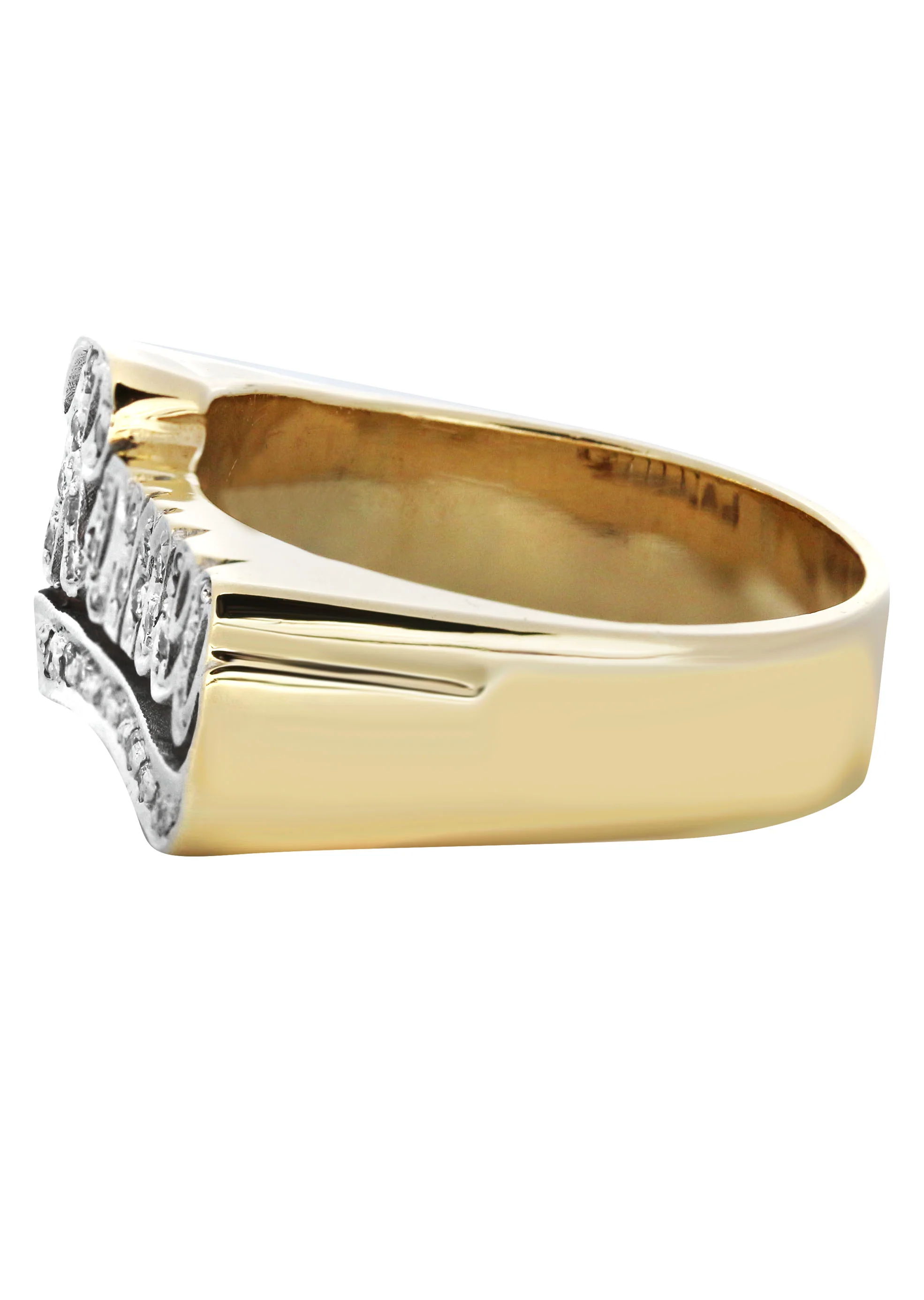 14K Diamond Gold Name Ring | Appx. 14.8 Grams - Image 2
