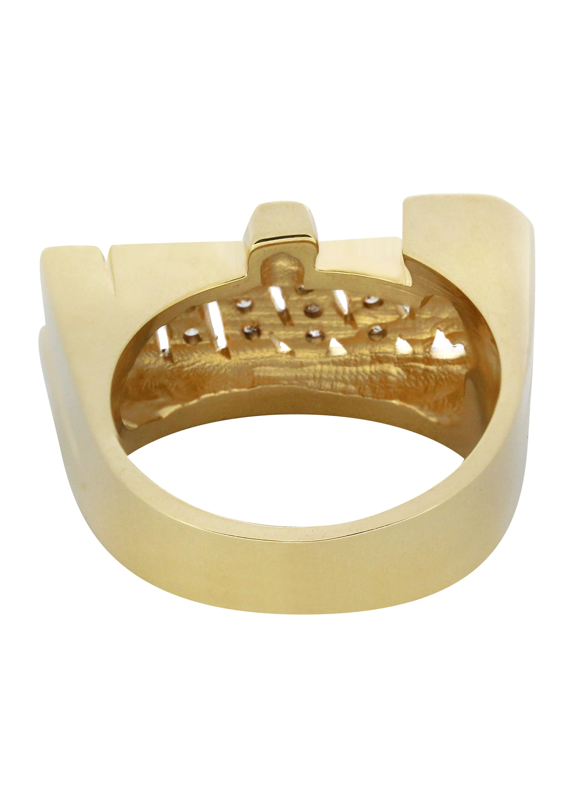 14K Diamond Two Tone Gold Name Ring | Appx. 9.5 Grams - Image 3