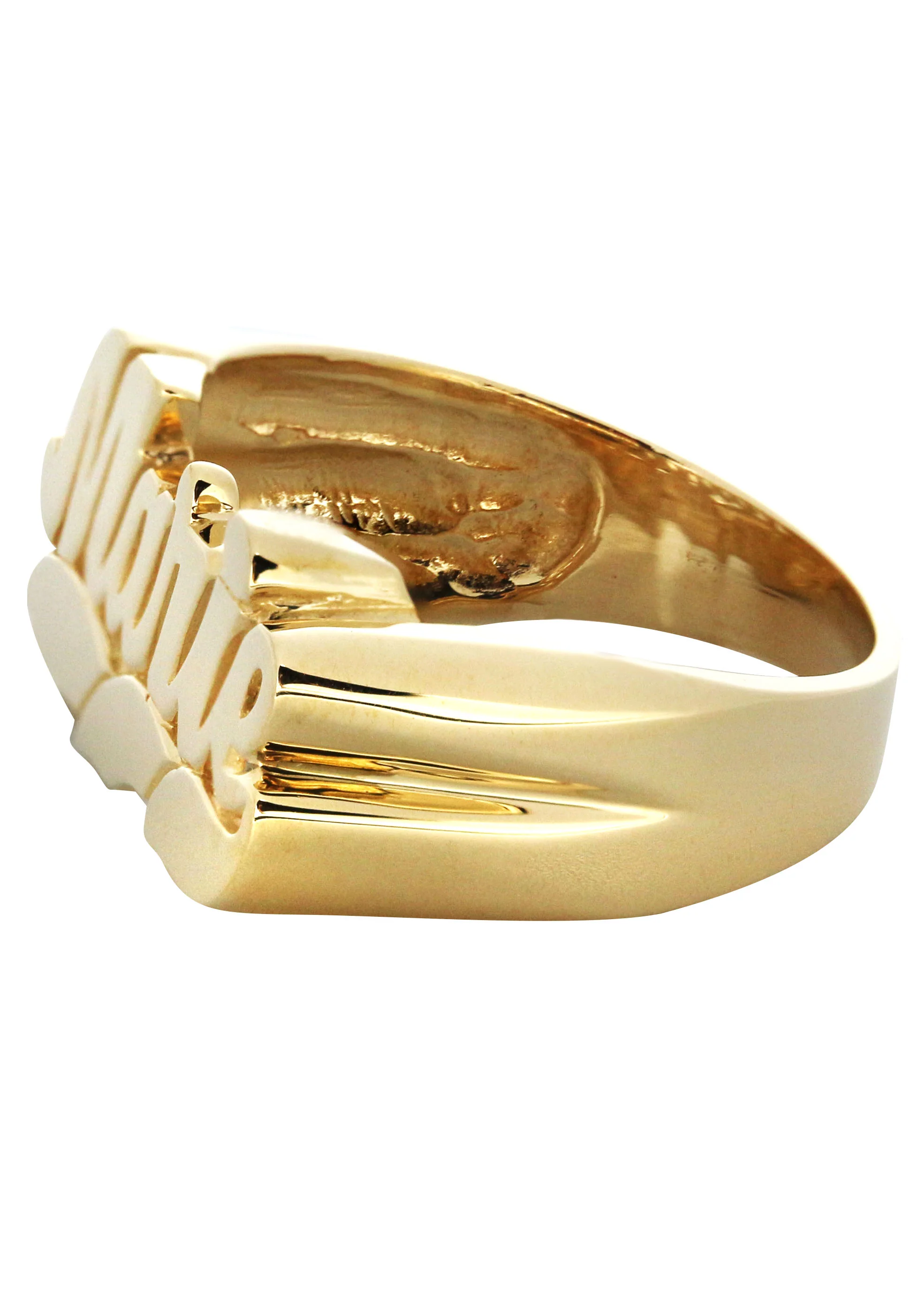 14K Cursive Gold Name Ring | Appx. 5.2 Grams - Image 2