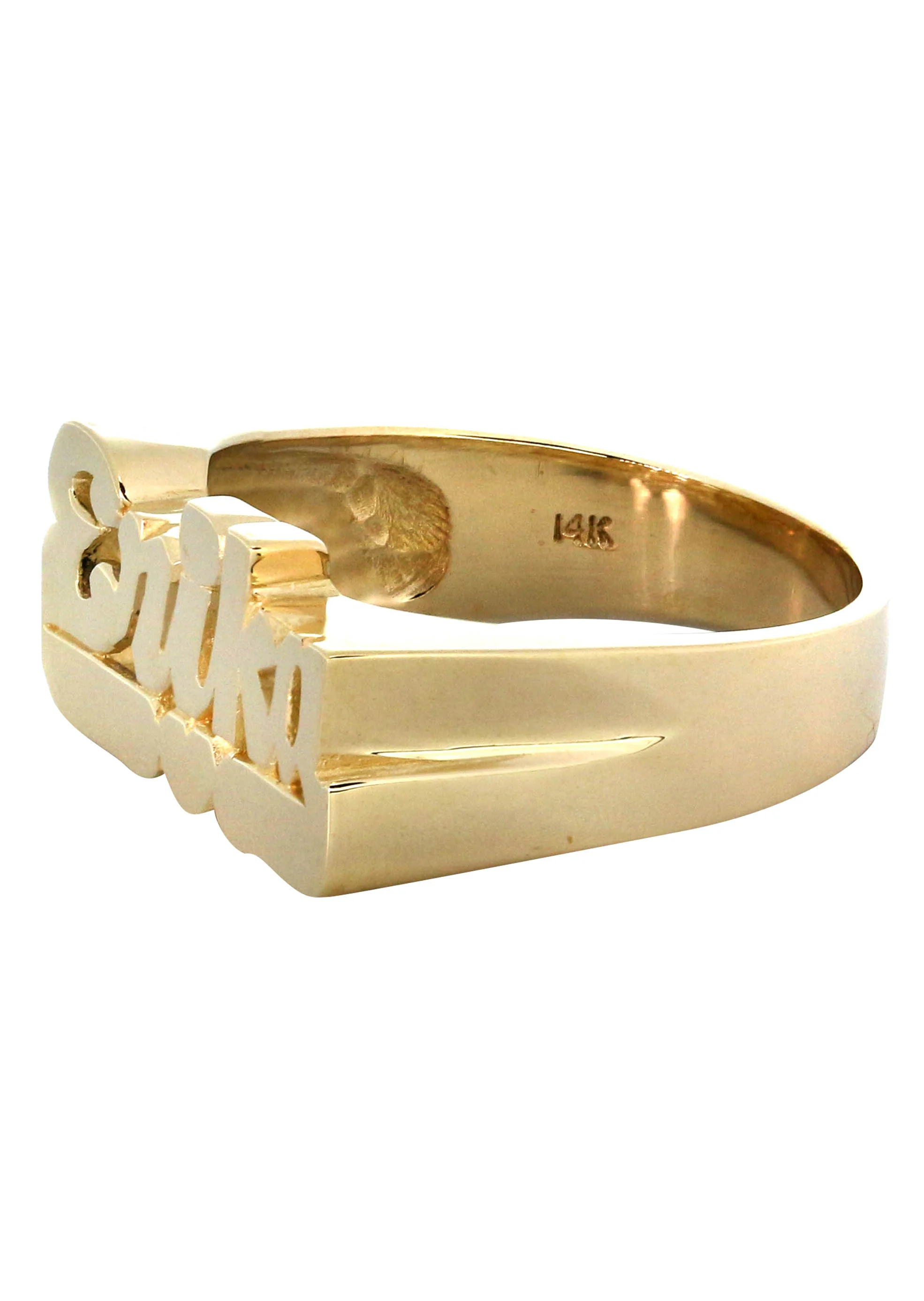 14K Script Gold Name Ring | Appx. 5.6 Grams - Image 2