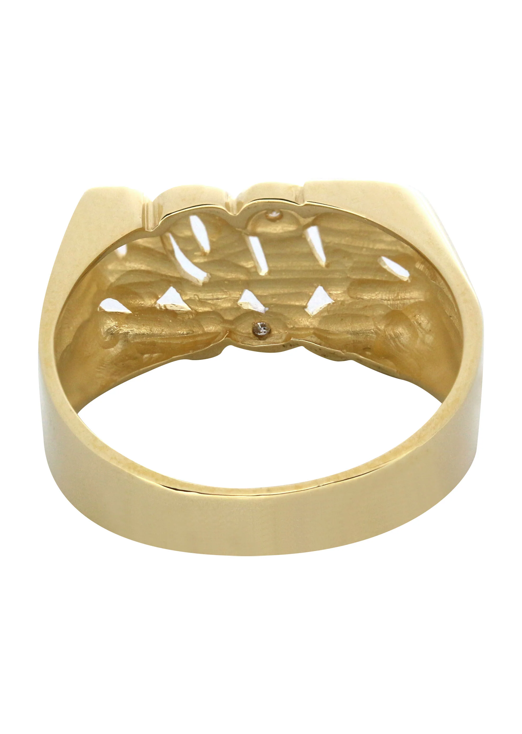 14K Diamond Heart Gold Name Ring | Appx. 4.7 Grams - Image 3