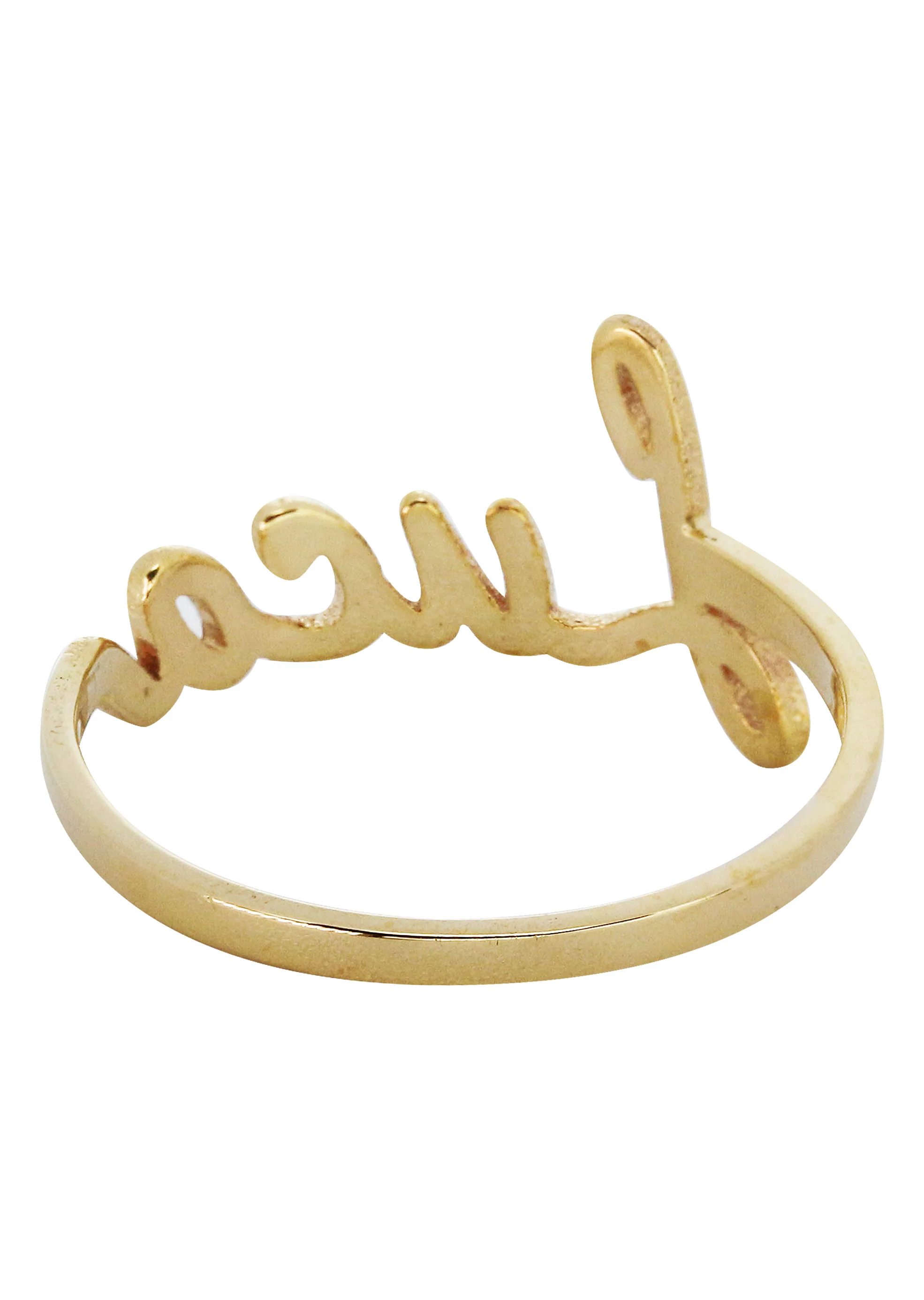 14K Gold Cursive Name Ring | Appx. 1 Gram - Image 3