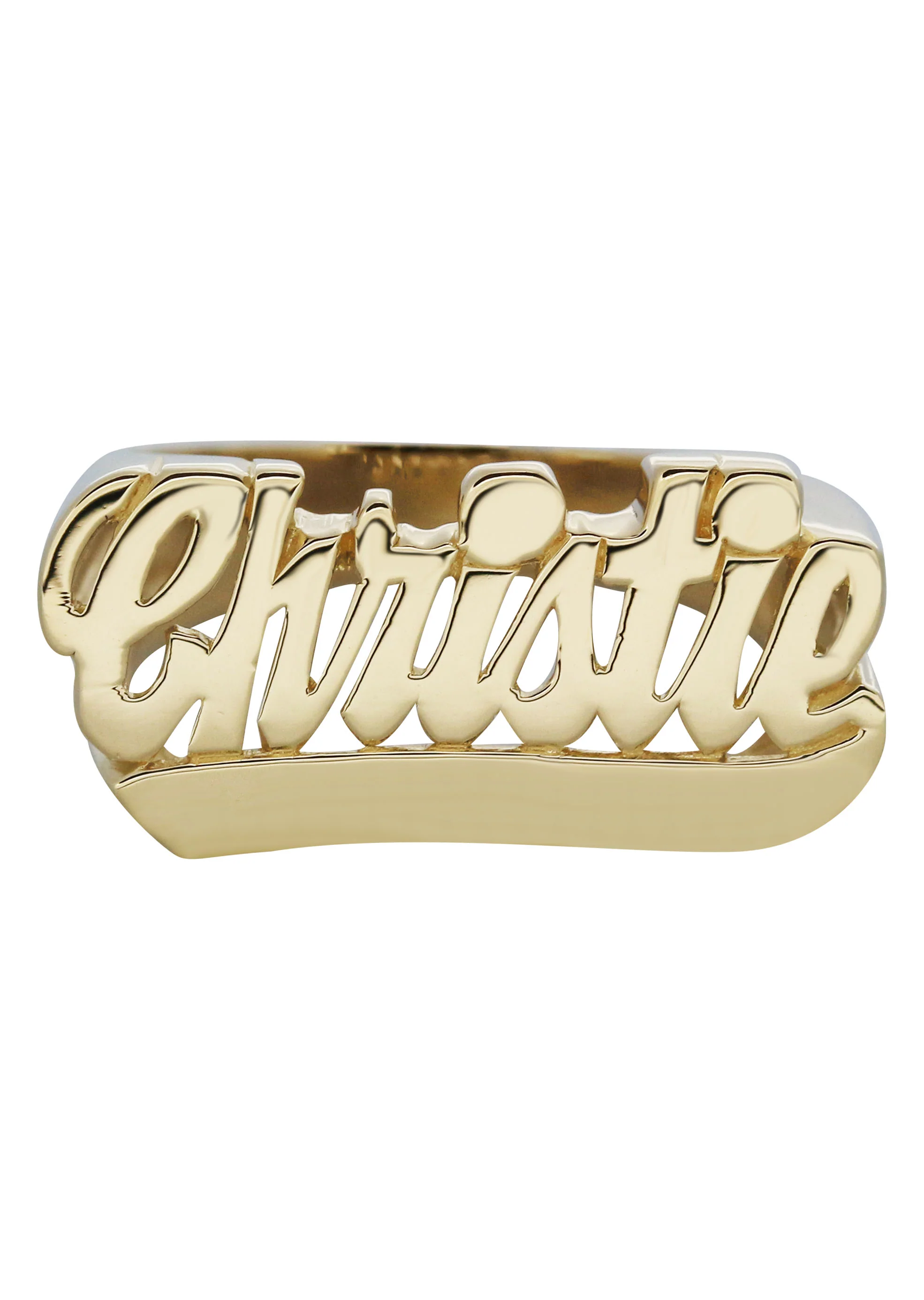 14K Cursive Gold Name Ring | Appx. 4.5 Grams