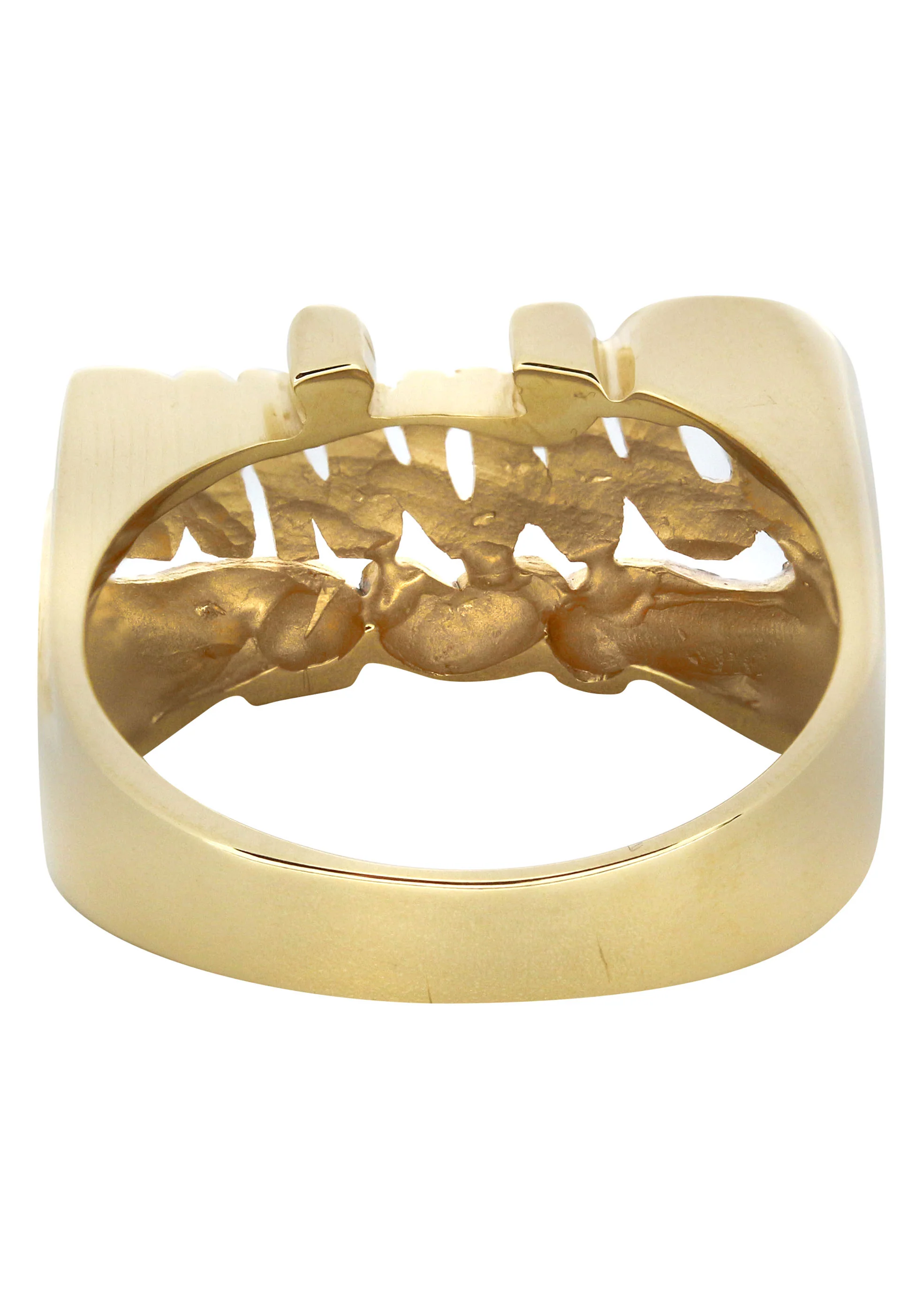 14K Two Tone Diamond Cut Gold Name Ring | Appx. 5.1 Grams - Image 3