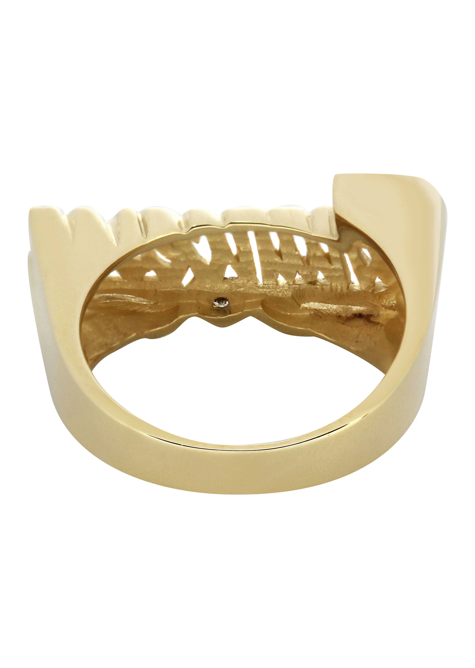 14K Diamond Two Tone Gold Name Ring | Appx. 5.5 Grams - Image 3