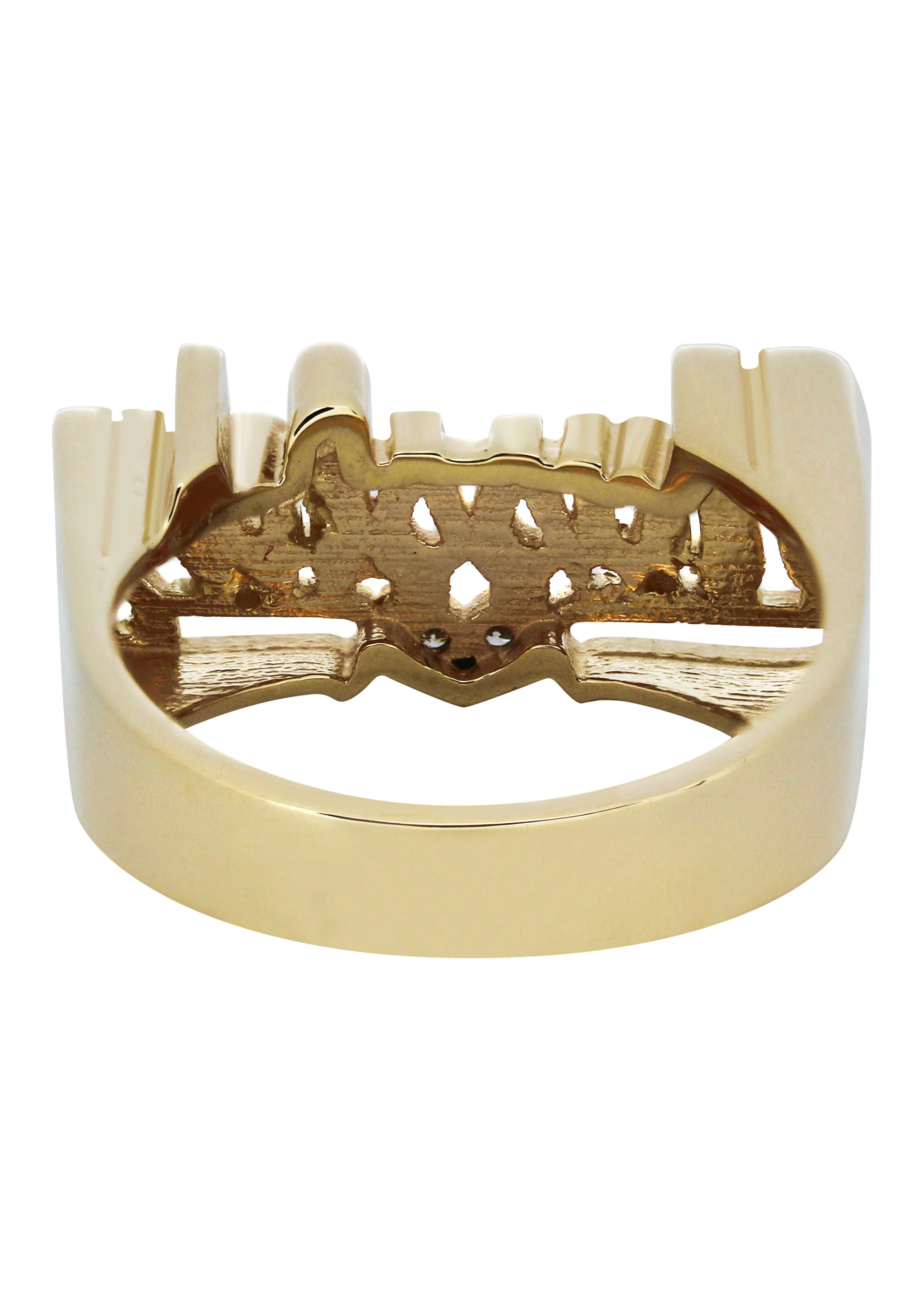 14K Diamond Heart Script Gold Name Ring | Appx. 6.3 Grams - Image 3
