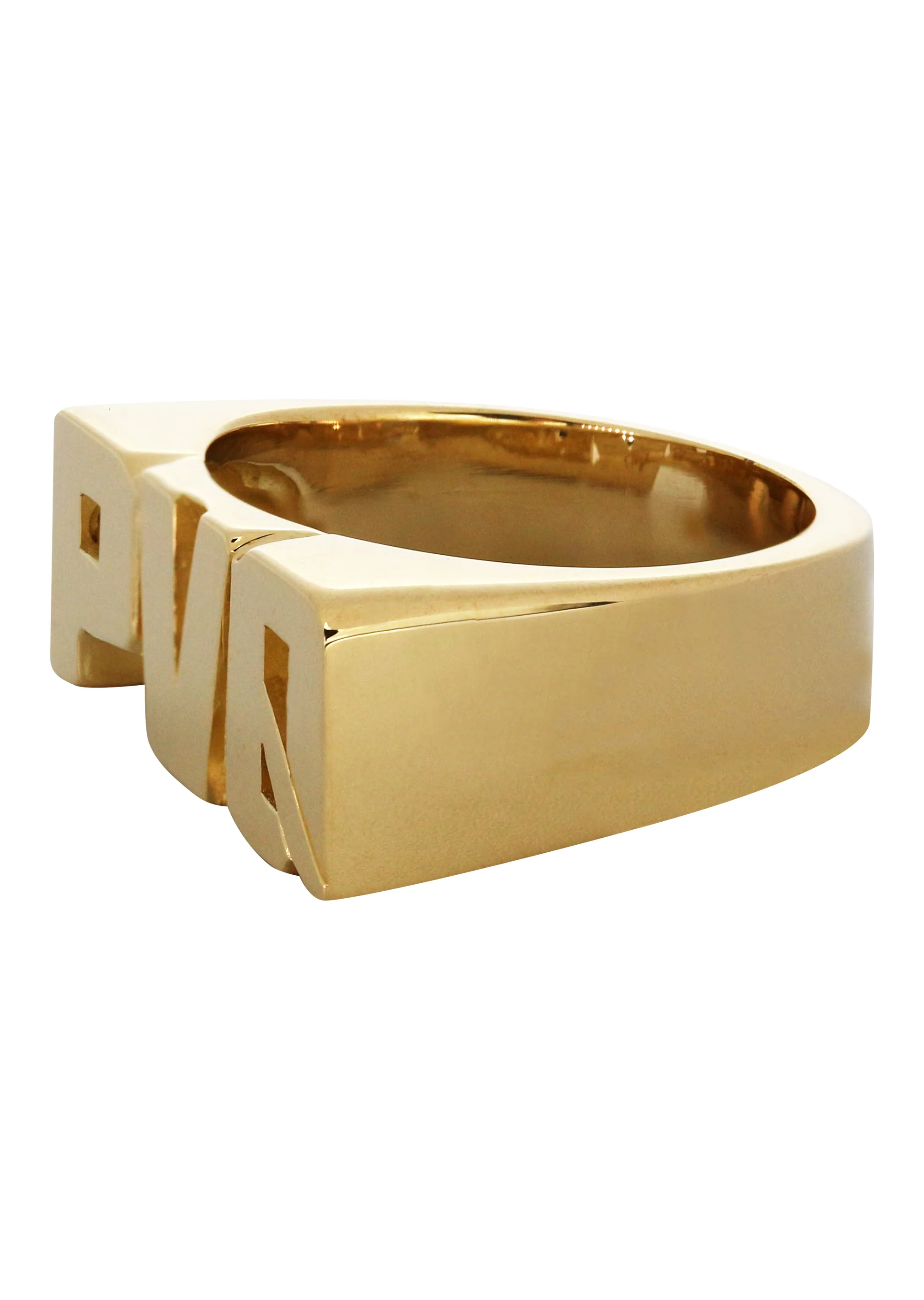 14K Gold Initials Name Ring | Style #101 - Image 2