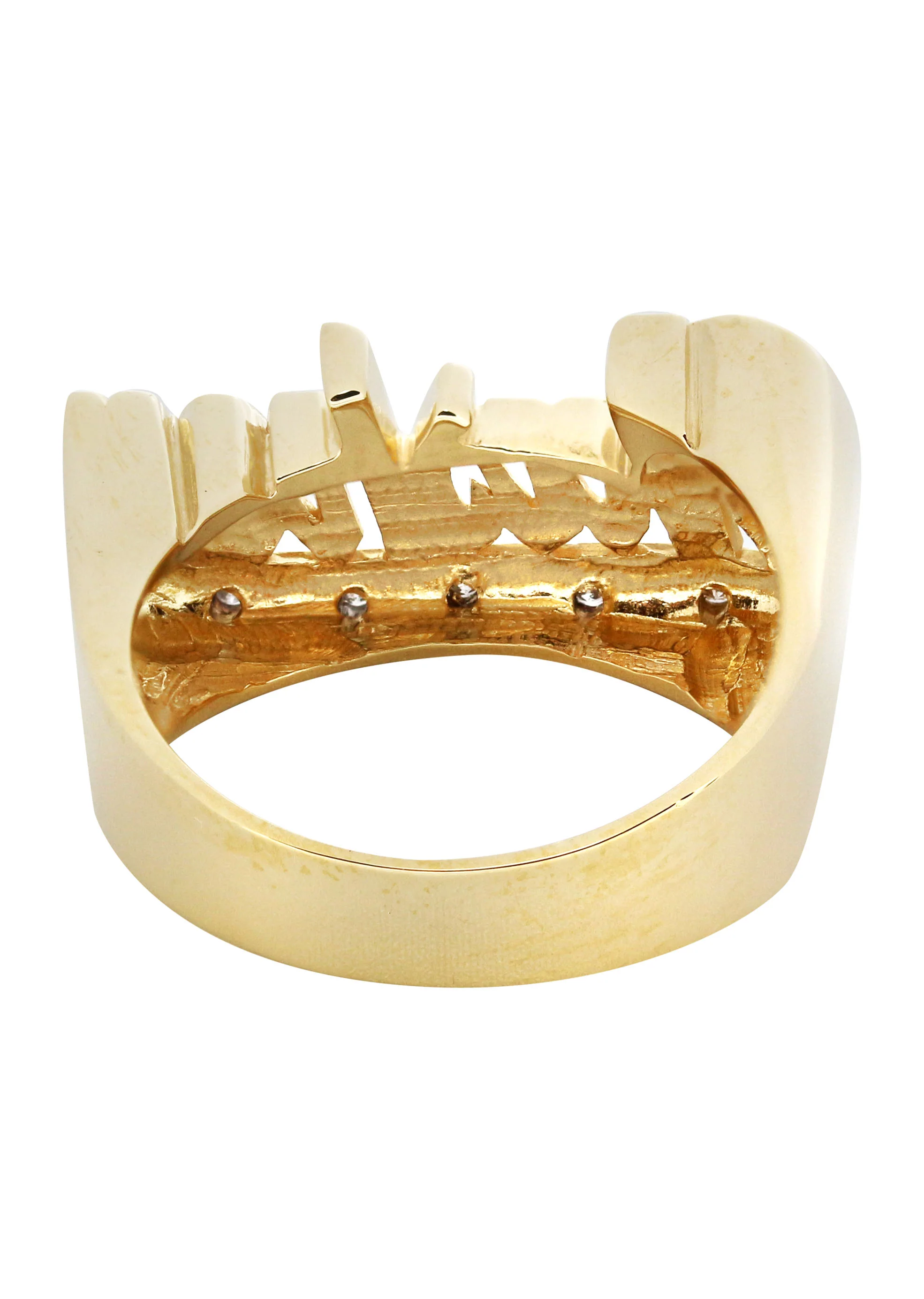 14K Diamond Gold Name Ring | Appx. 5.3 Grams - Image 3