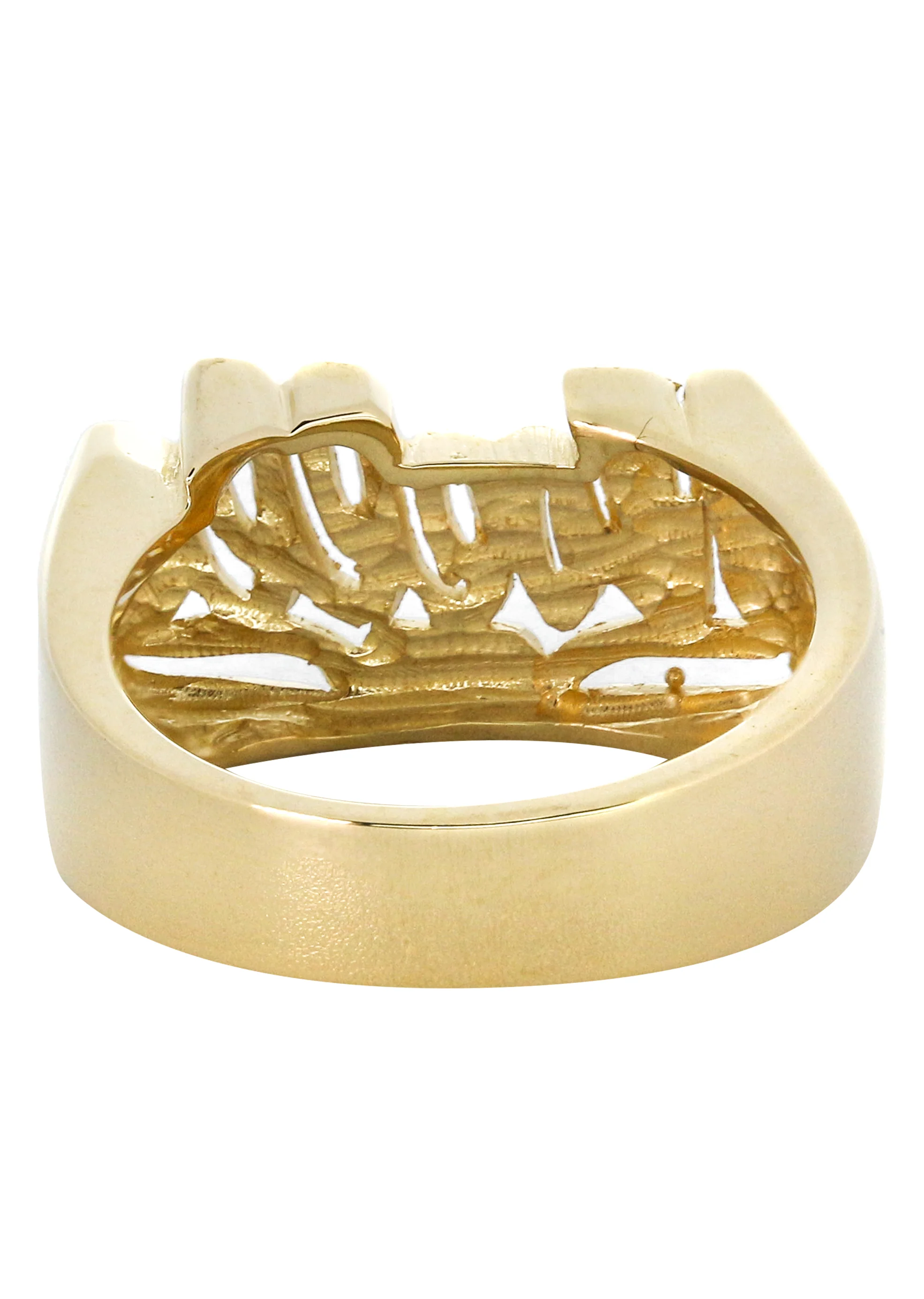 14K Heart Script Gold Name Ring | Appx. 8.8 Grams - Image 3