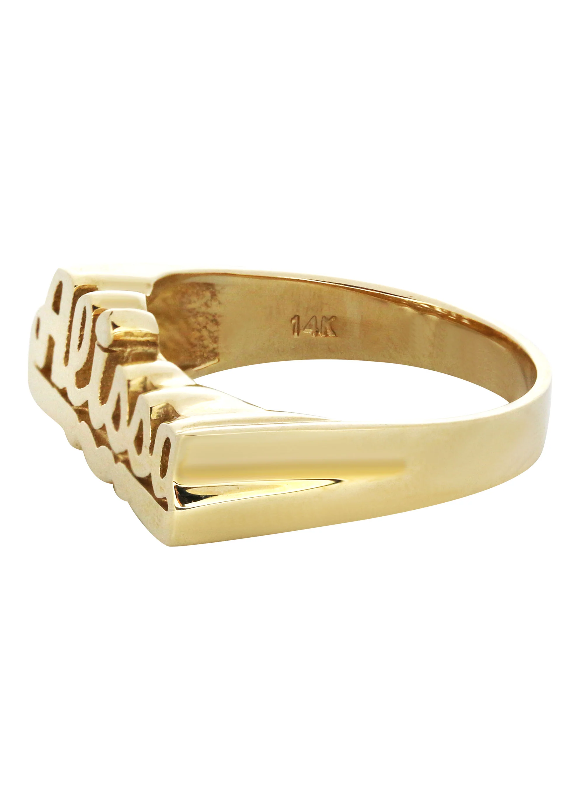 14K Heart Script Gold Name Ring | Appx. 4 Grams - Image 2