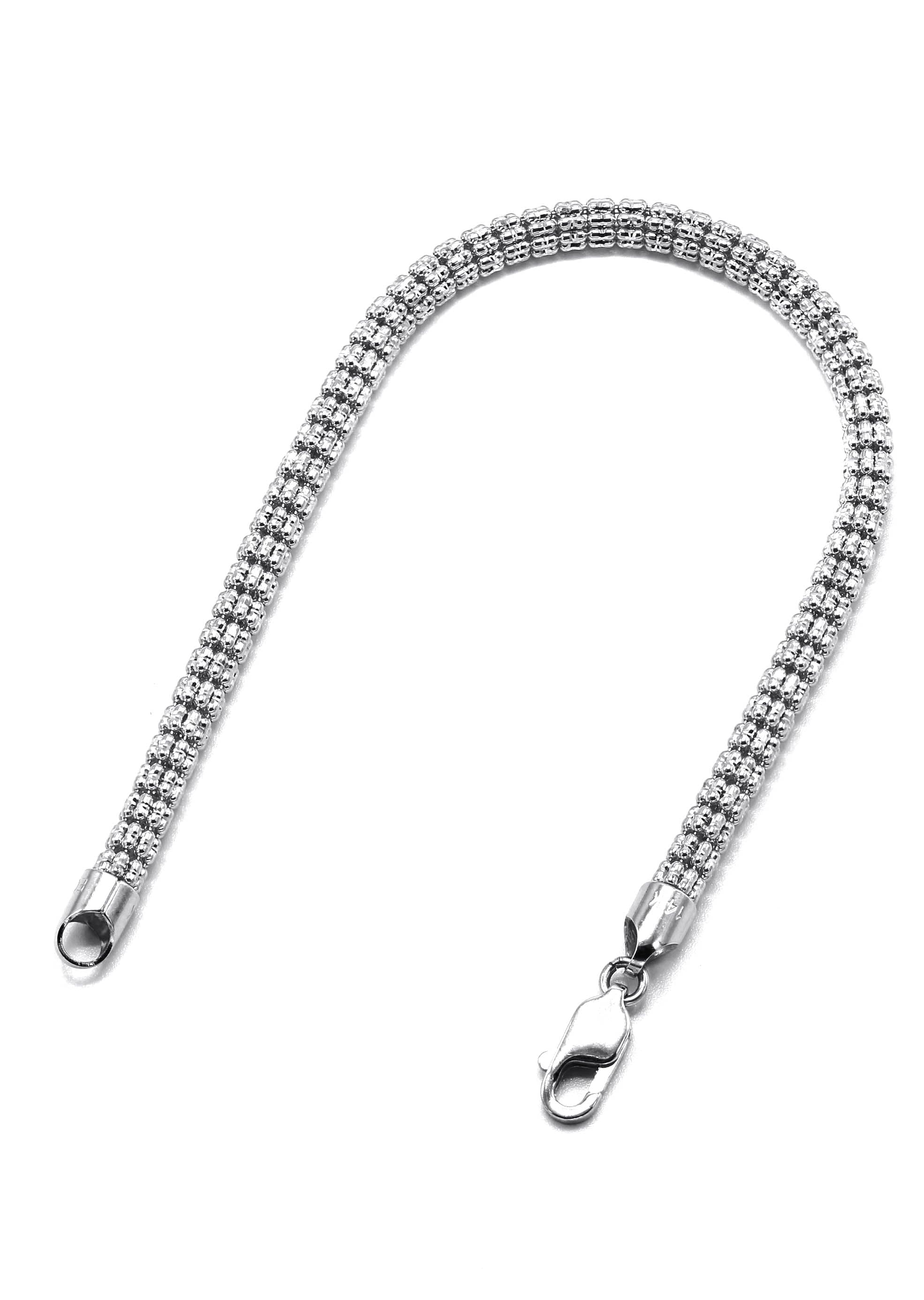 14K White Gold Ice  Bracelet - Image 2