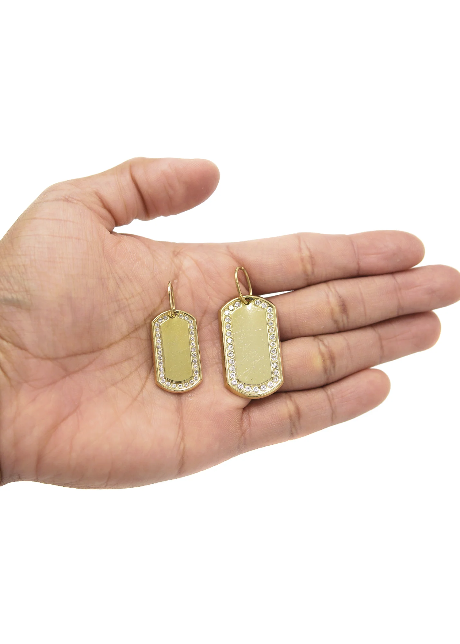 10K Gold  Dog Tag Pendant | Customizable Size - Image 3