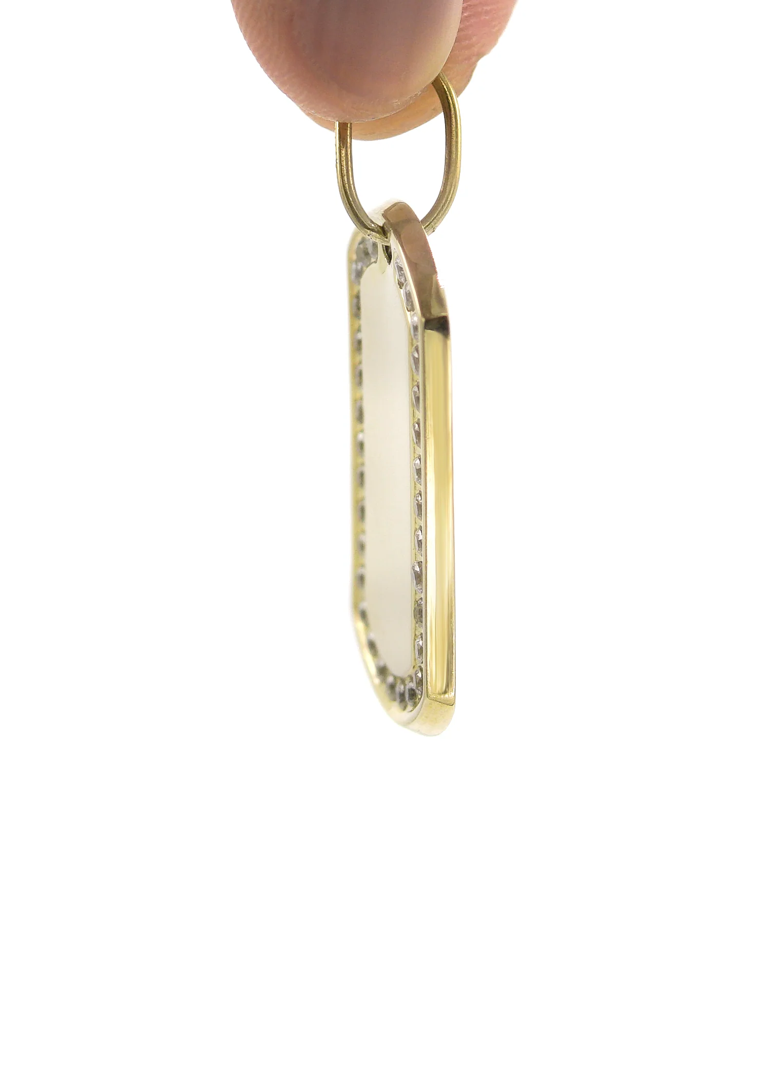 10K Gold  Dog Tag Pendant | Customizable Size - Image 5