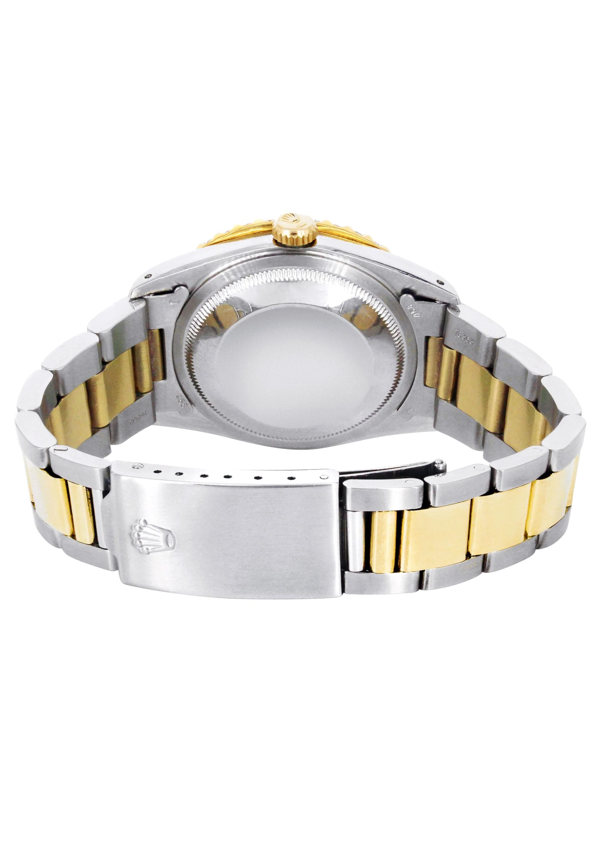 Diamond Gold Rolex Watch For Men 16233 | 36Mm | White Mother Of Pearl | Oyster Band - Image 5