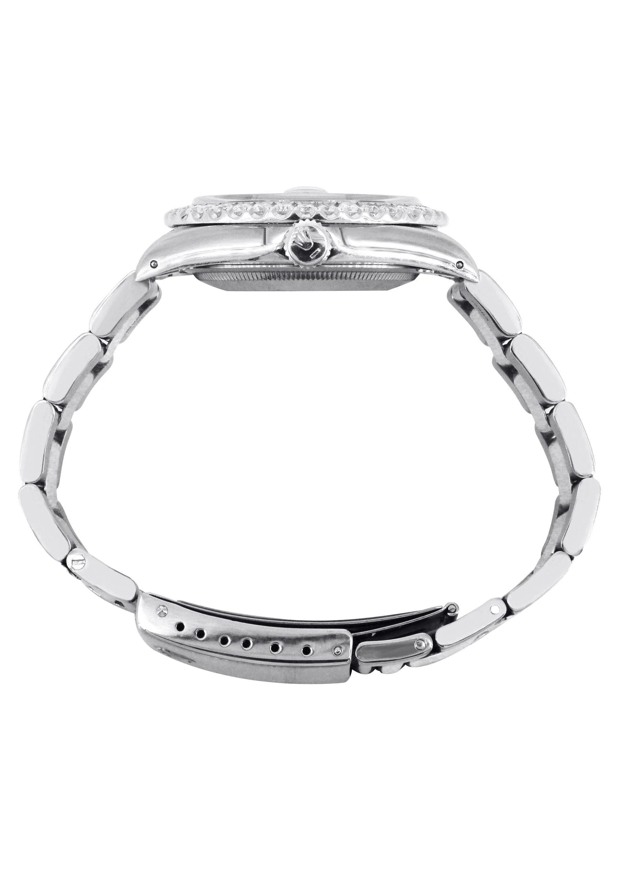 Diamond Mens Rolex Datejust Watch 16200 | 36Mm | Custom Erotic Dial | Oyster Band - Image 5
